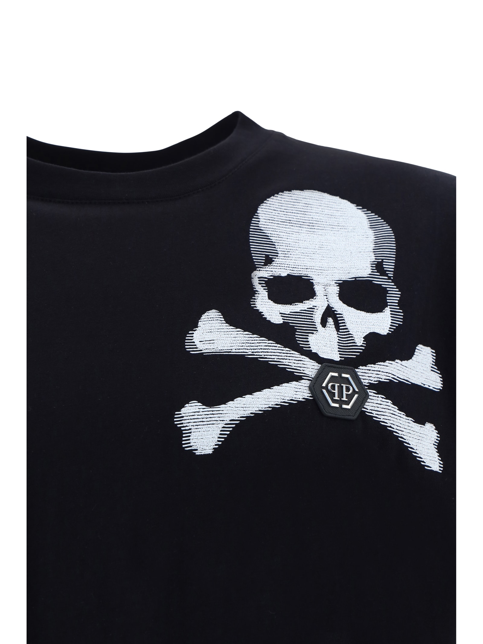 Shop Philipp Plein Skull-t-shirt In Black