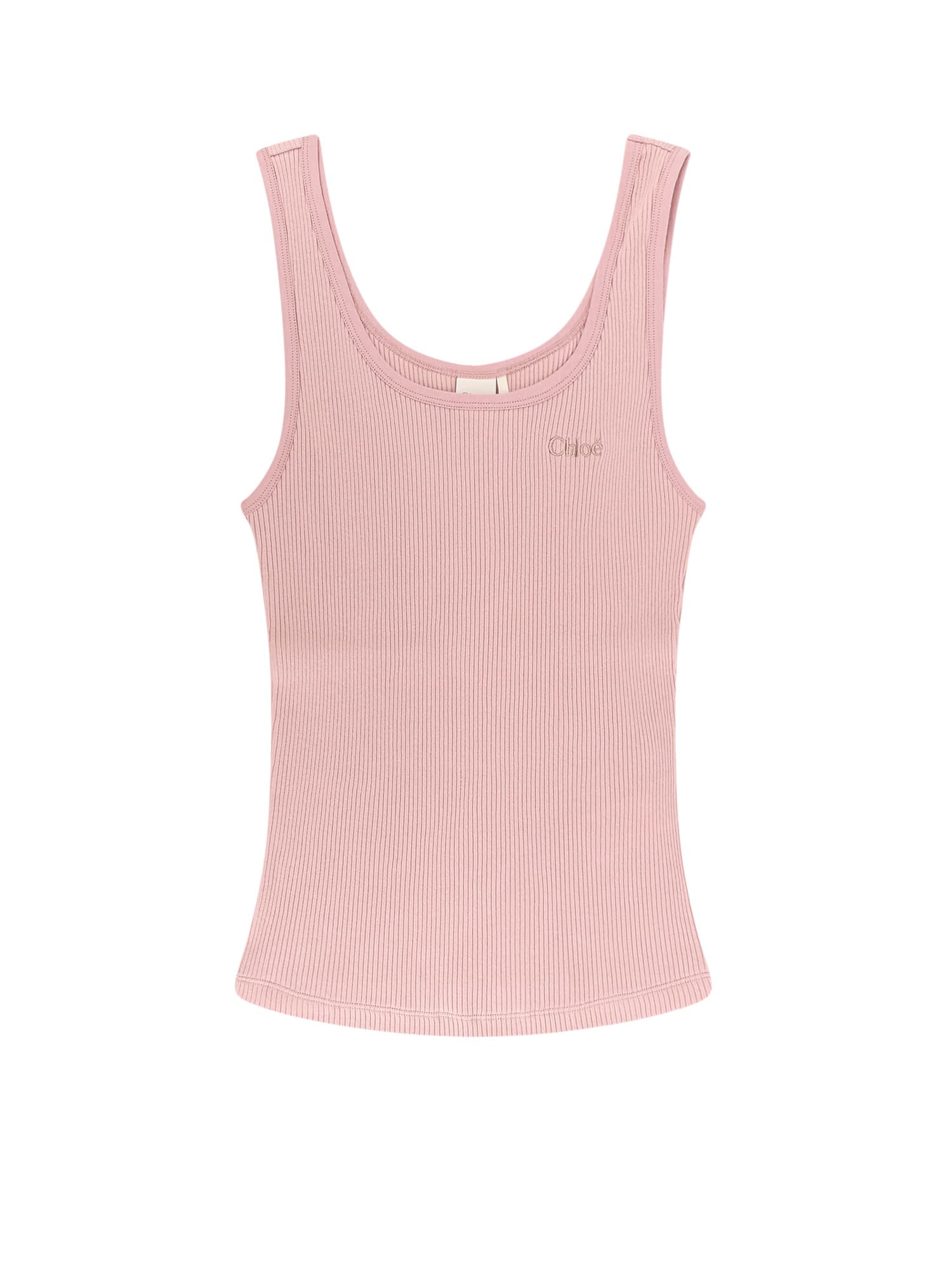 Chloé Ribbed Cotton Top