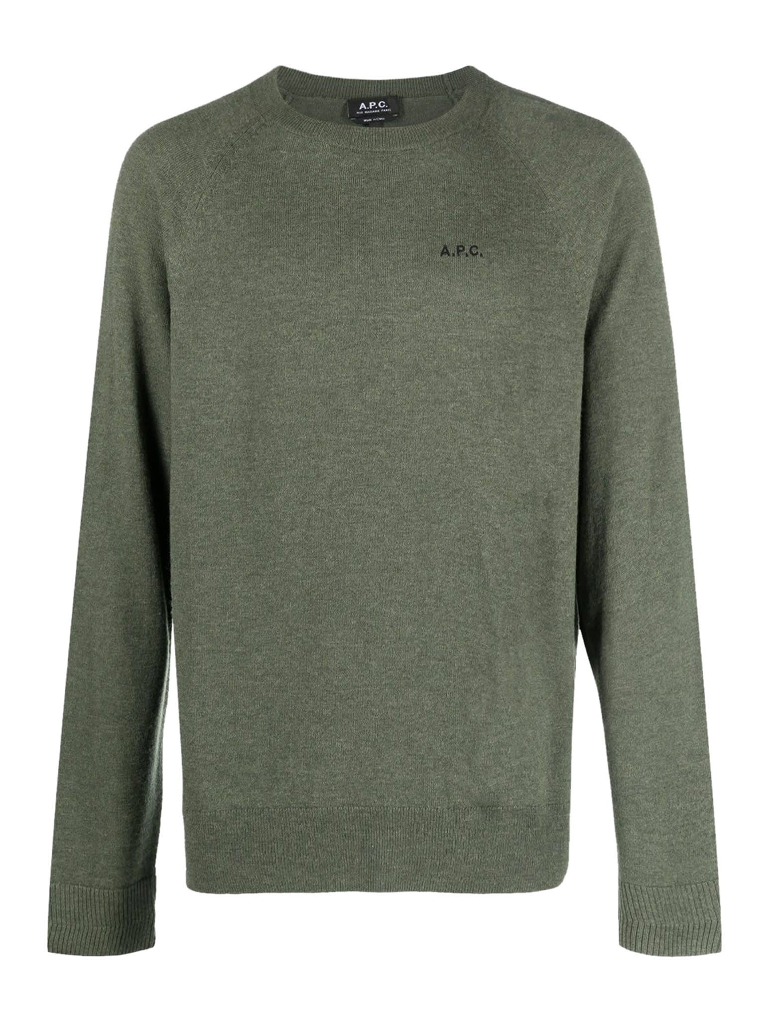 Apc Khaki Elie Sweater In Jaa Kaki