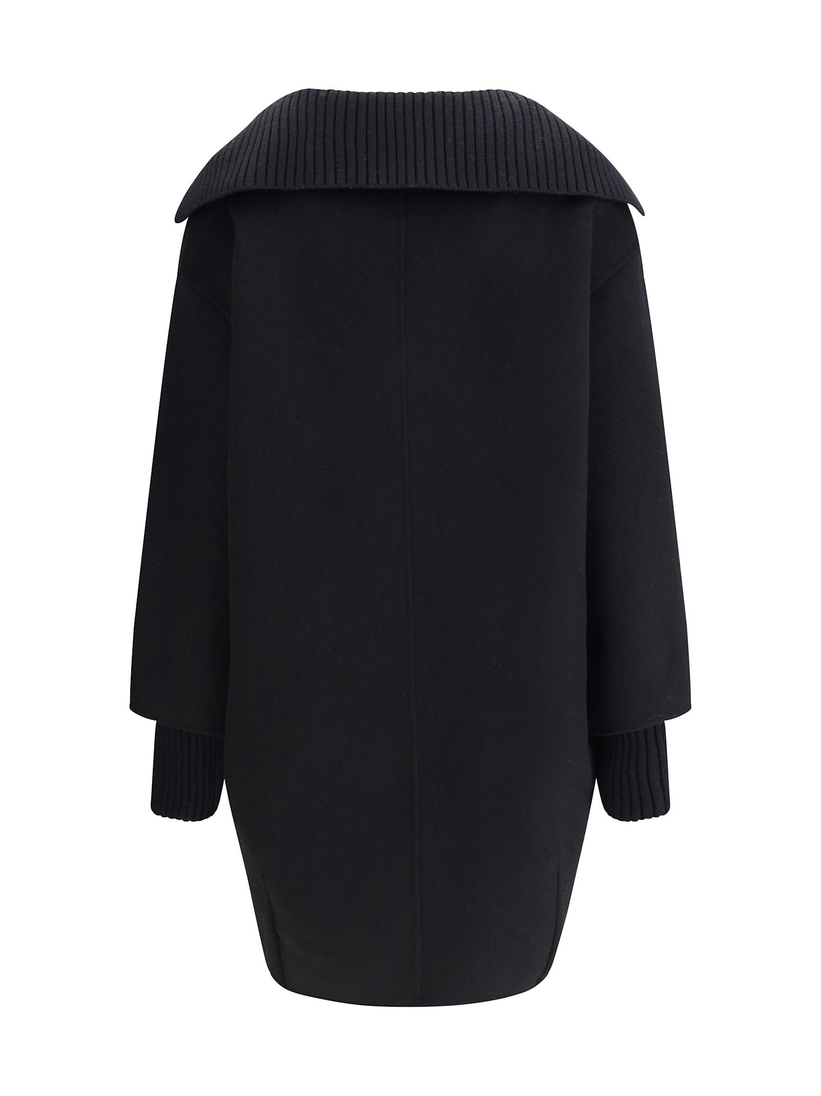 P.a.r.o.s.h P. A.r. O.s. H. Double-breasted Beige Coat In Black