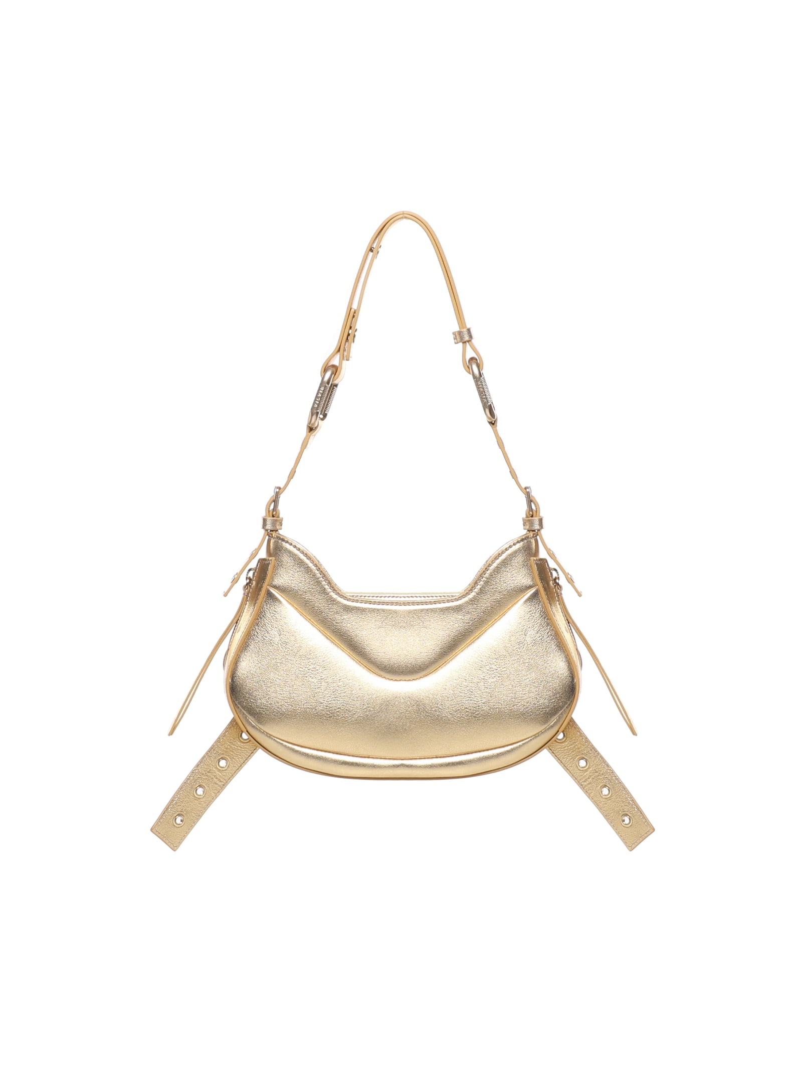 Shop Biasia Shoulder Bag Y2k.002 In Gold