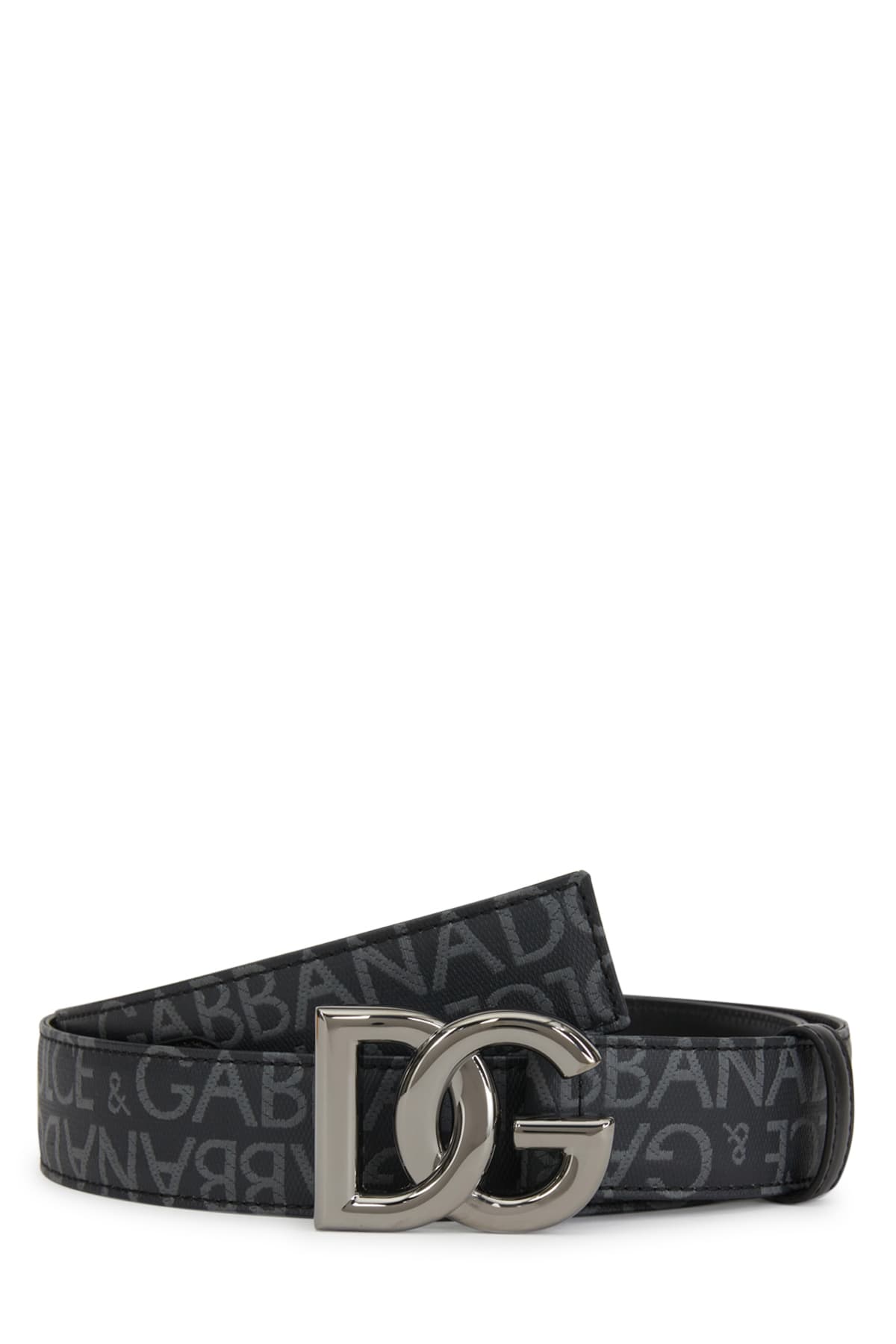 Dolce & Gabbana Printed Leather Belt In 8b969