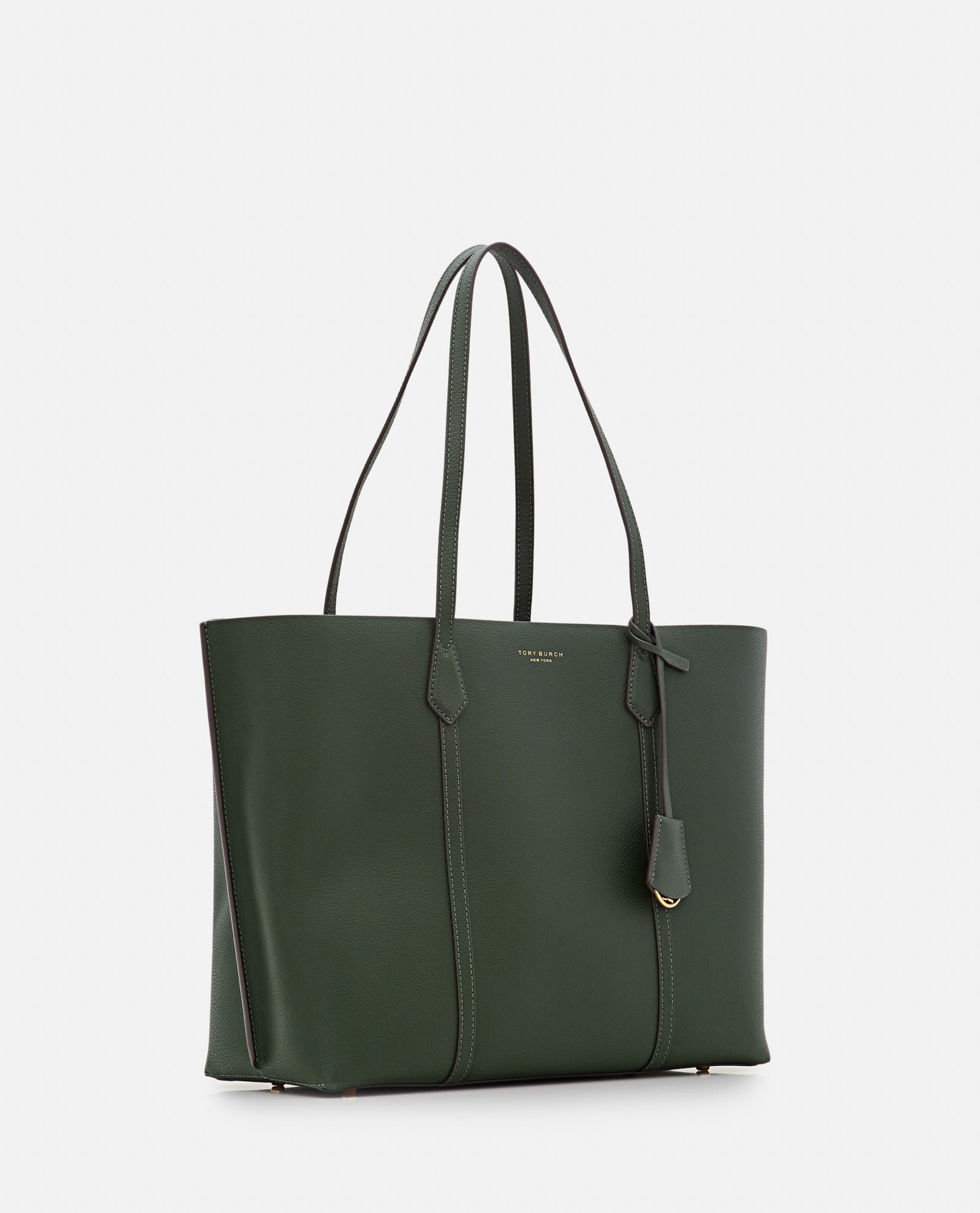 Shop Tory Burch Perry Triple-compartment Tote Bag In Green