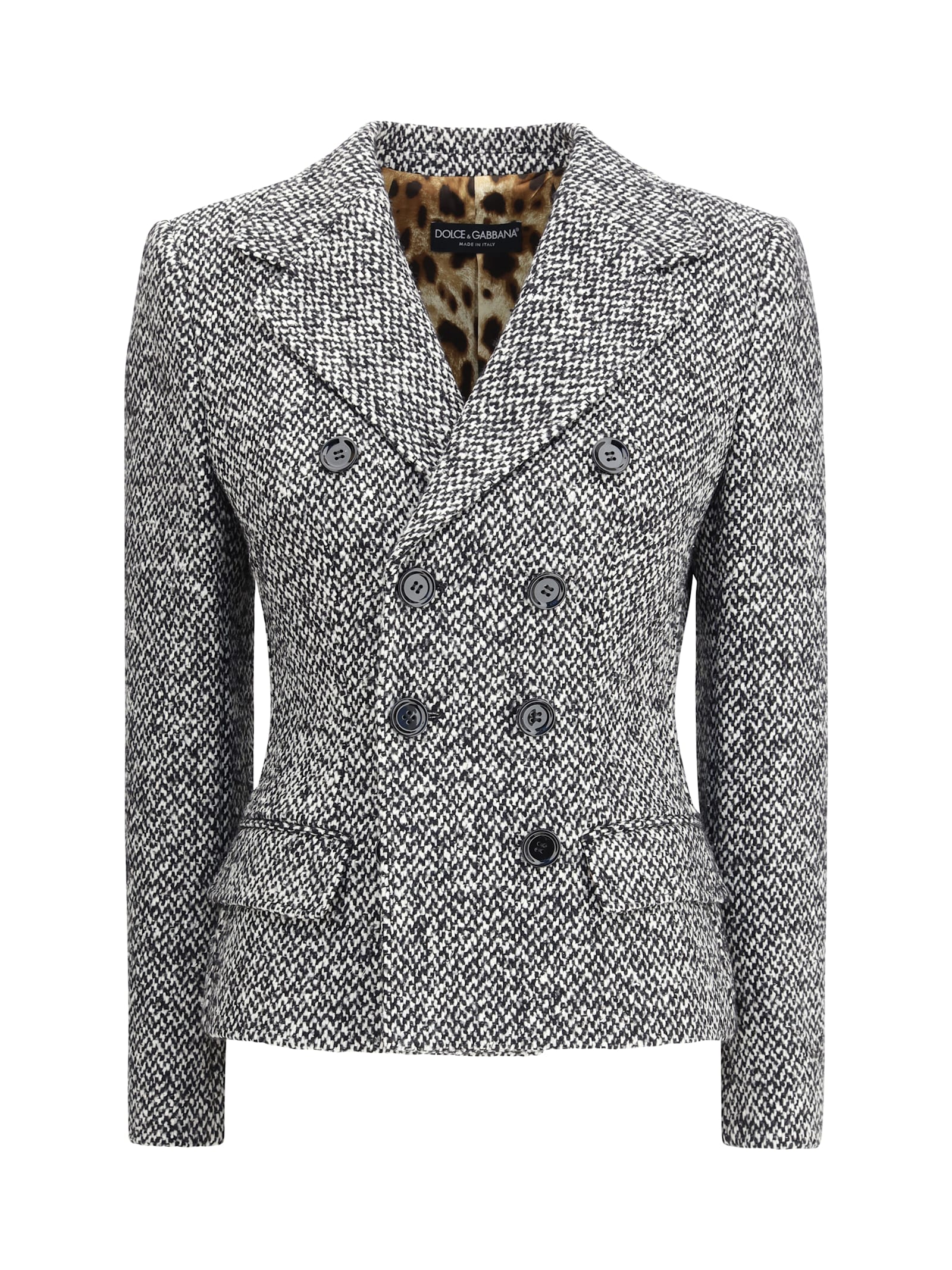 Dolce & Gabbana Wool Blazer In Gray