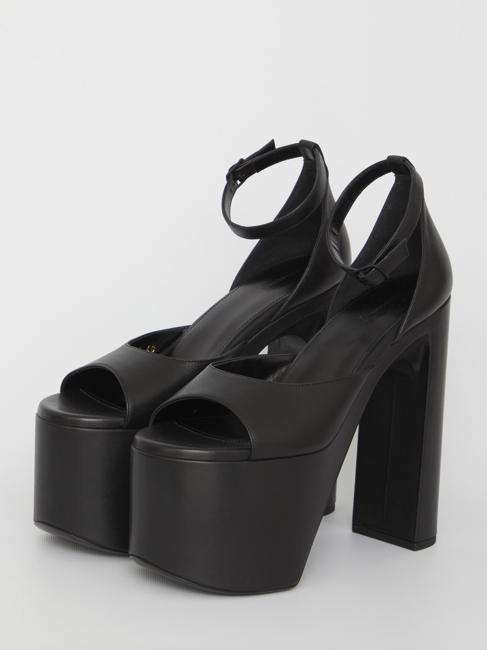 Shop Balenciaga Camden Sandals In Black