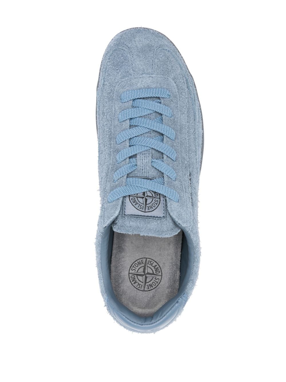 Shop Stone Island Rock Suede Sneakers