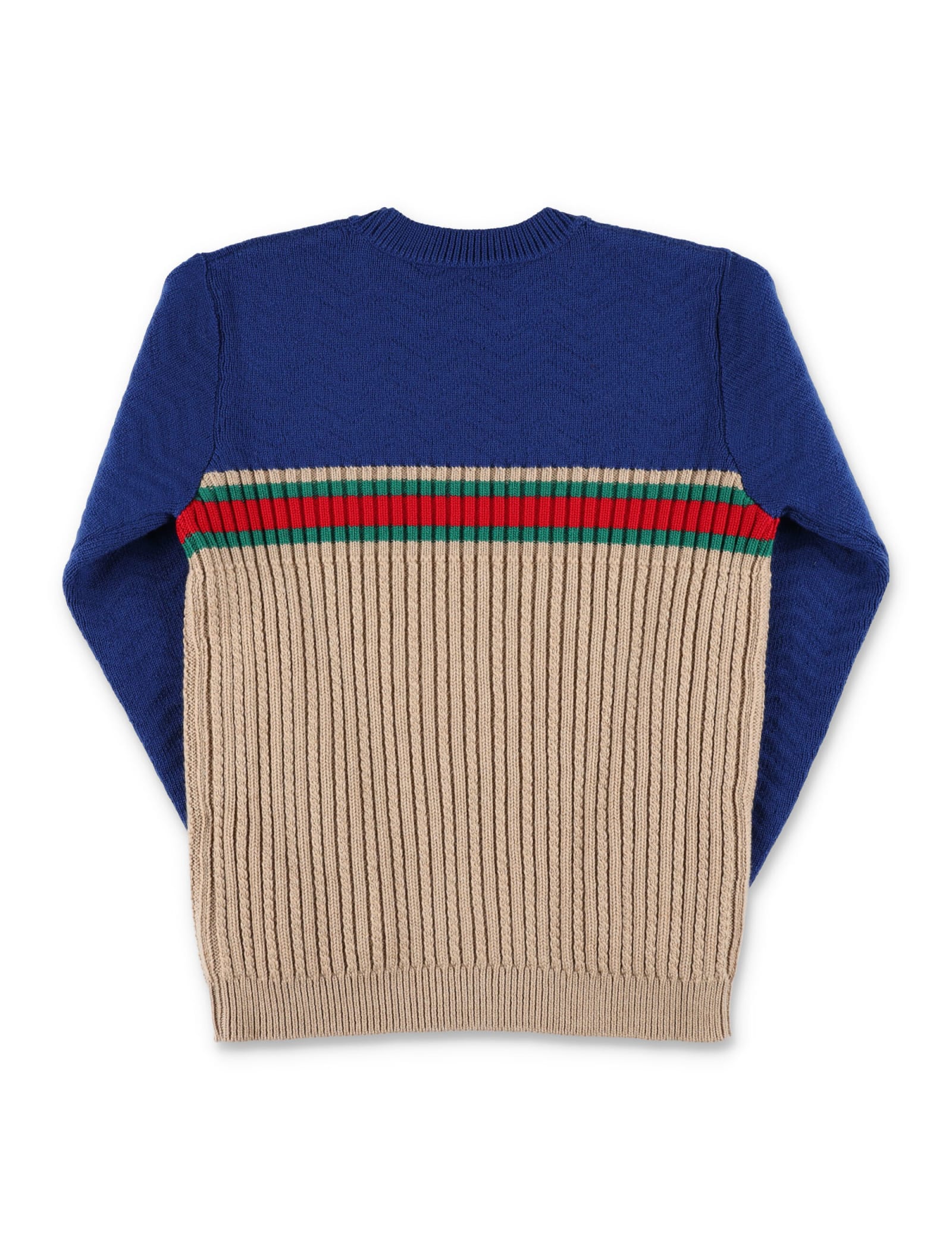 Shop Gucci Bicolor Sweater In Multicolor
