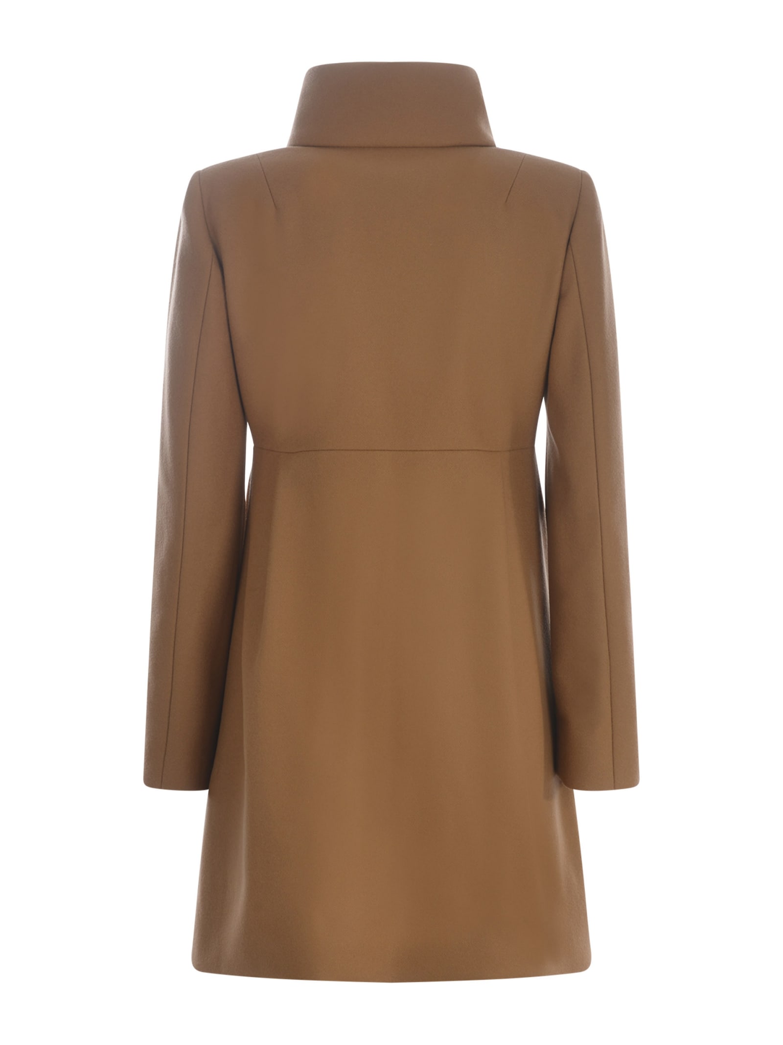 Shop Fay Coat  Romantic In Wool Blend In Camel