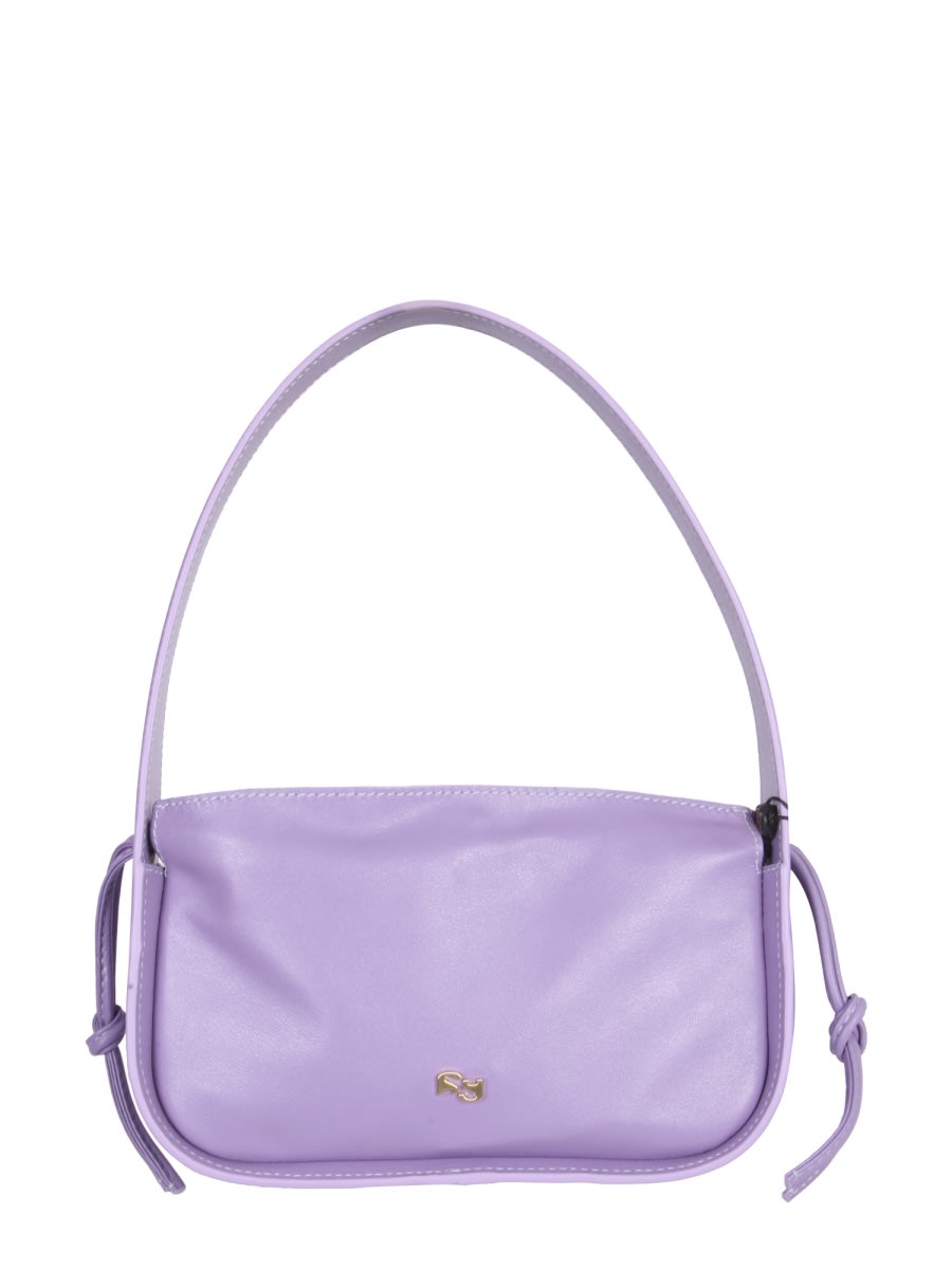 Shop Yuzefi Mini Scrunch Bag In Lilac