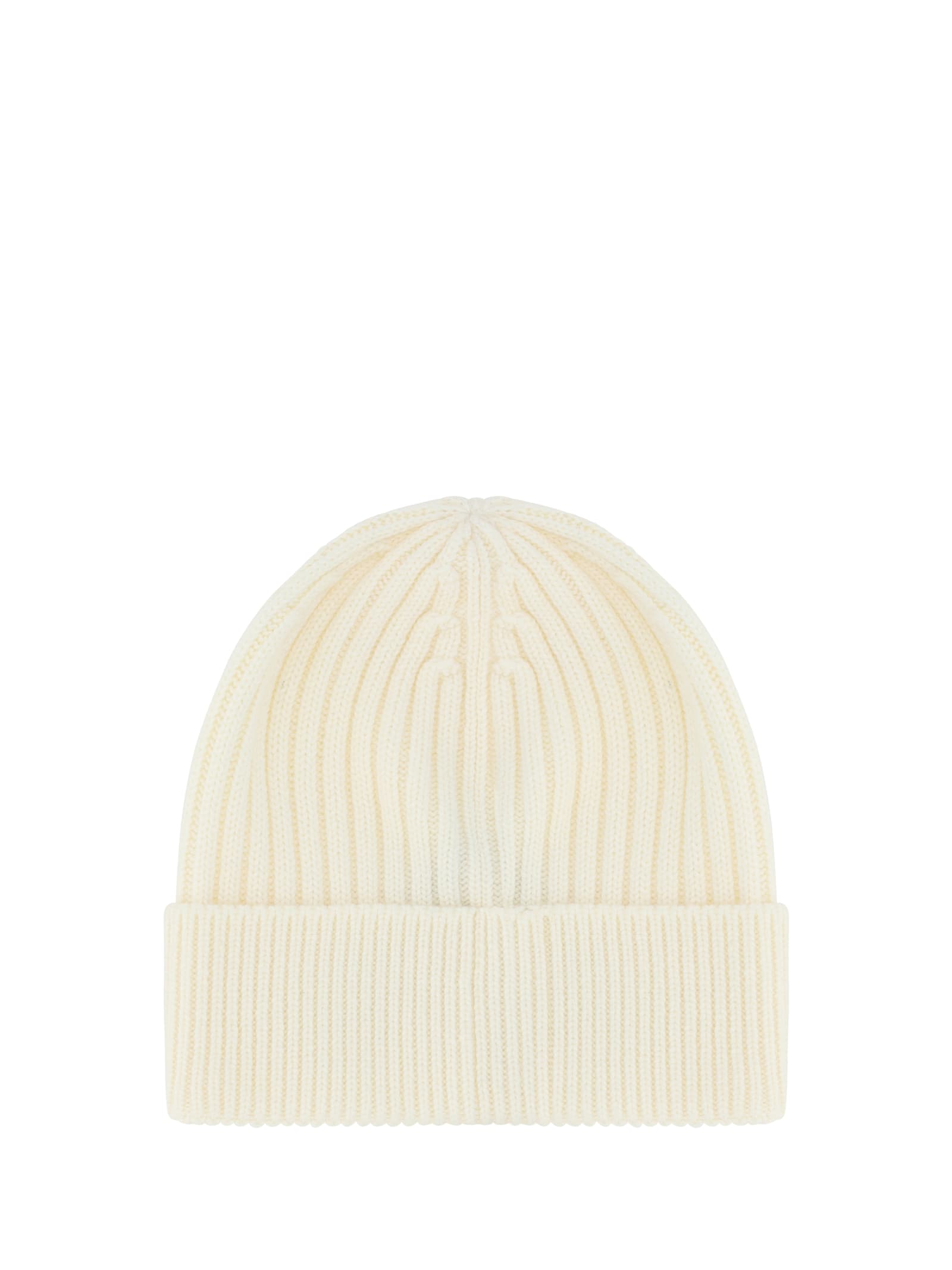 Shop Moncler Beanie Hat In Natural