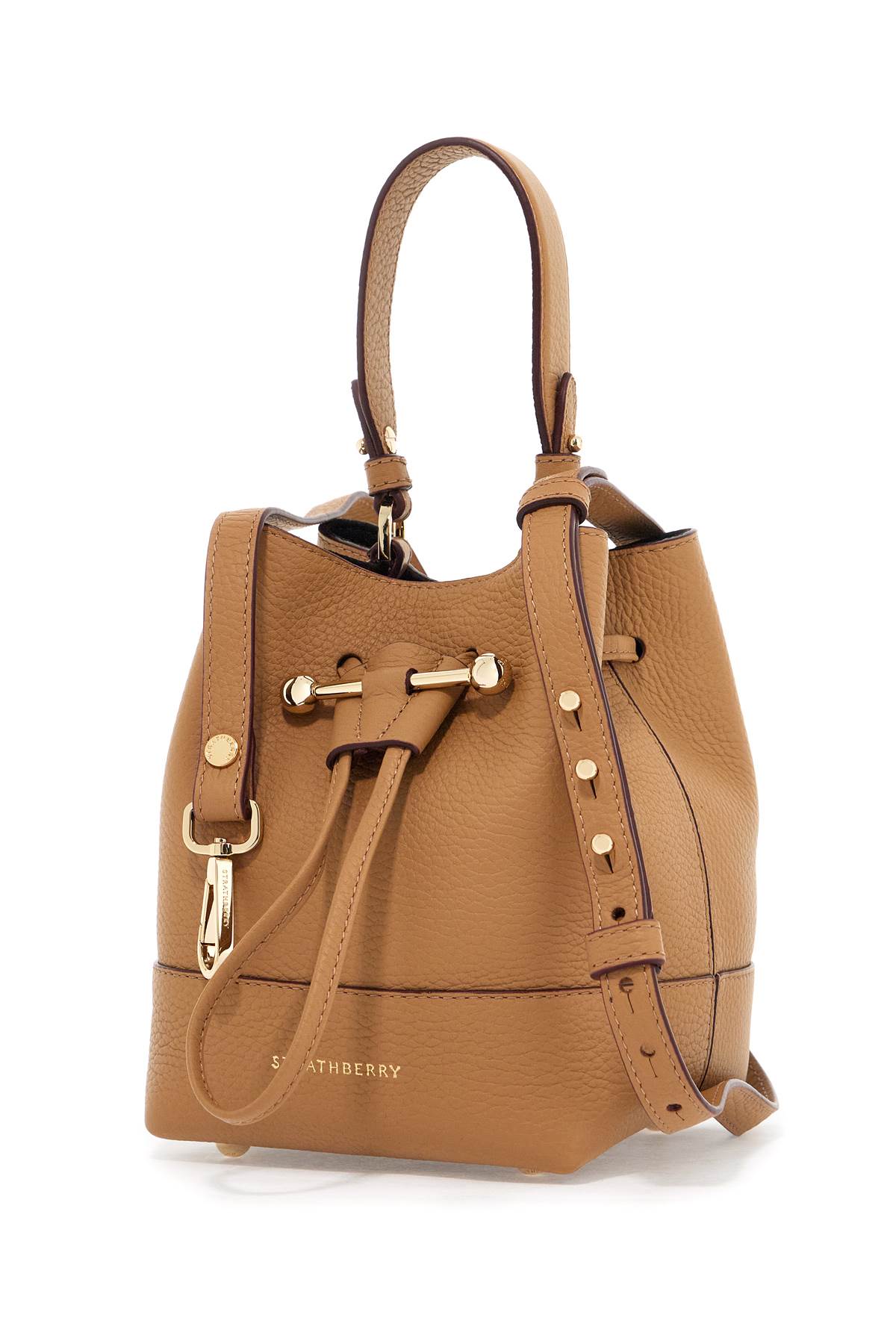 Shop Strathberry Lana Osette Bucket Bag In Caramel (brown)