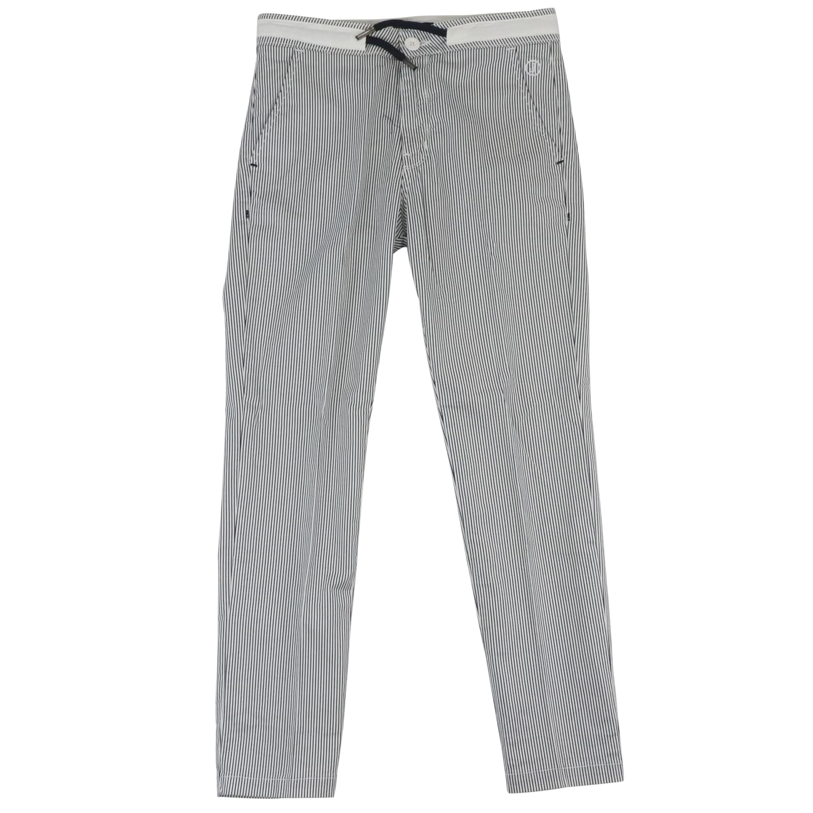 Jeckerson Kids' Cinos Trousers In White / Blue