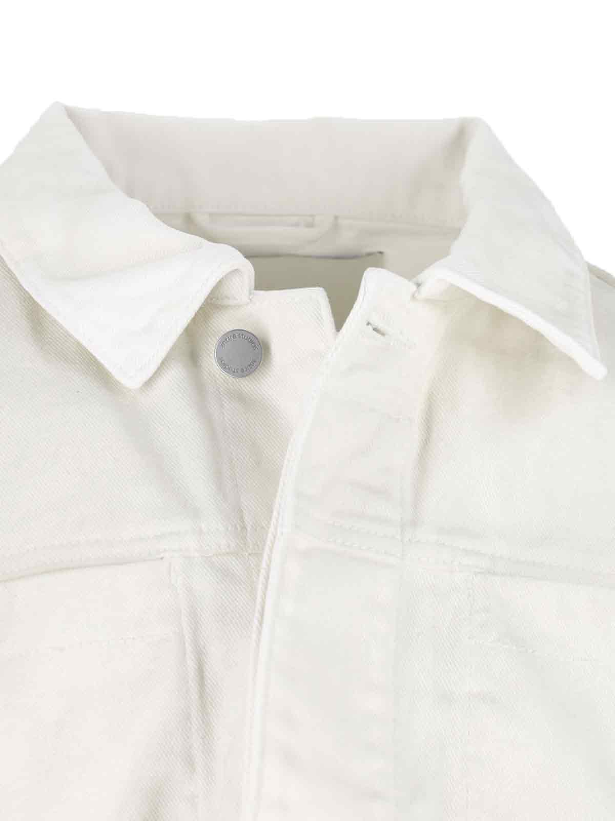 Entire Studios Gem Denim Jacket In White