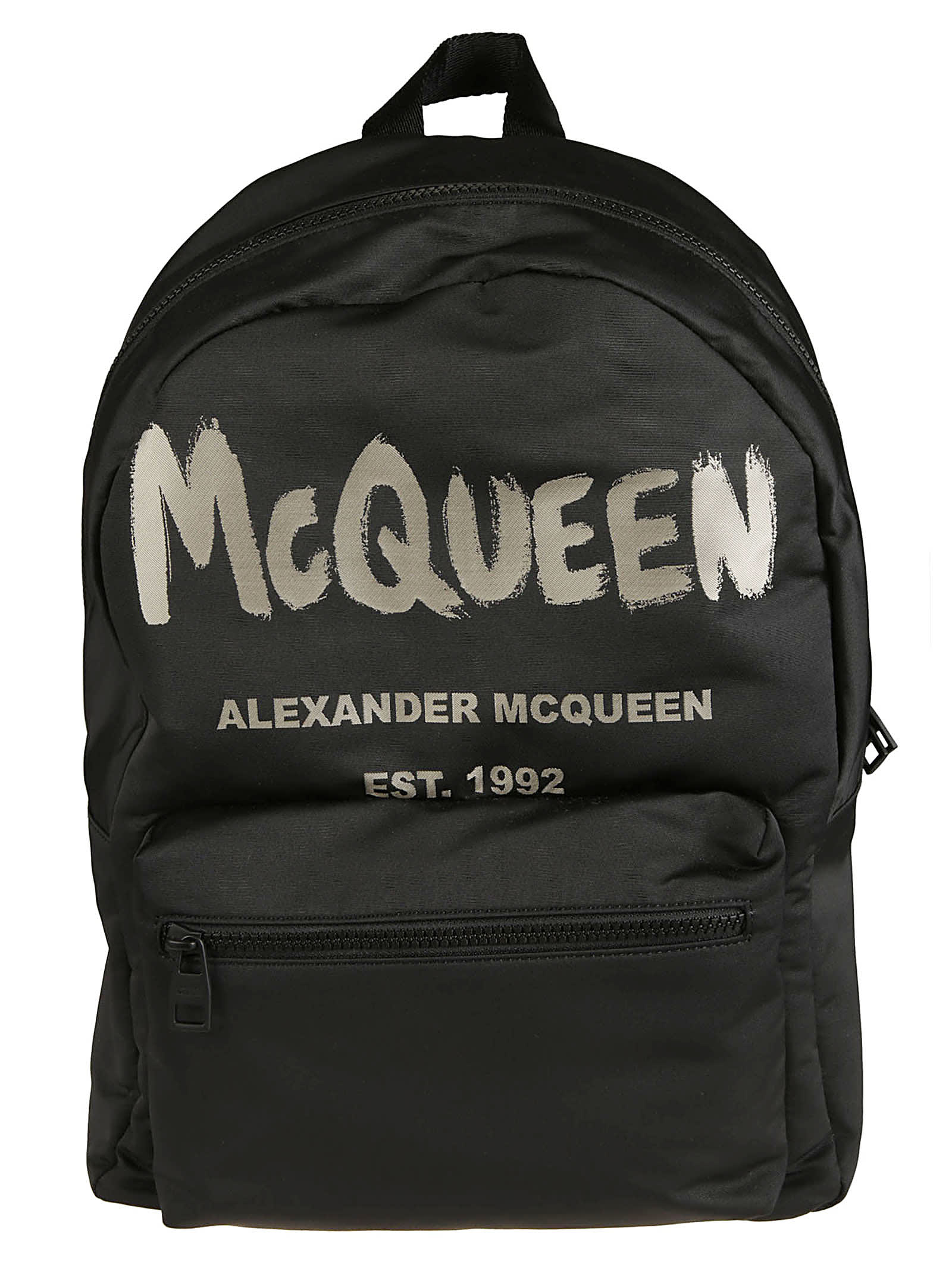 Alexander McQueen Paint Logo Backpack