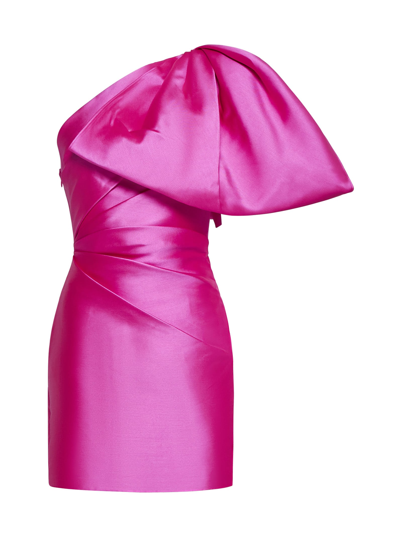 Shop Solace London Dress In Fuchsia