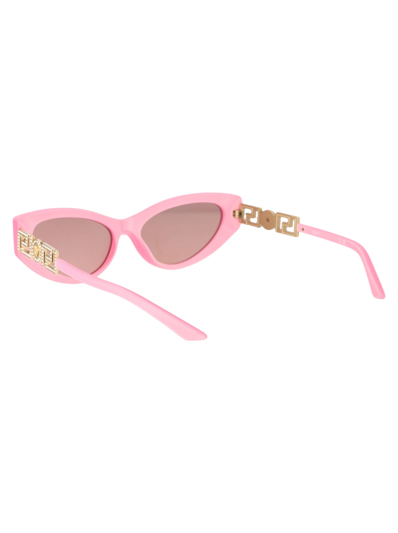 Shop Versace 0ve4470b Sunglasses In 5473/5 Perla Pastel Pink