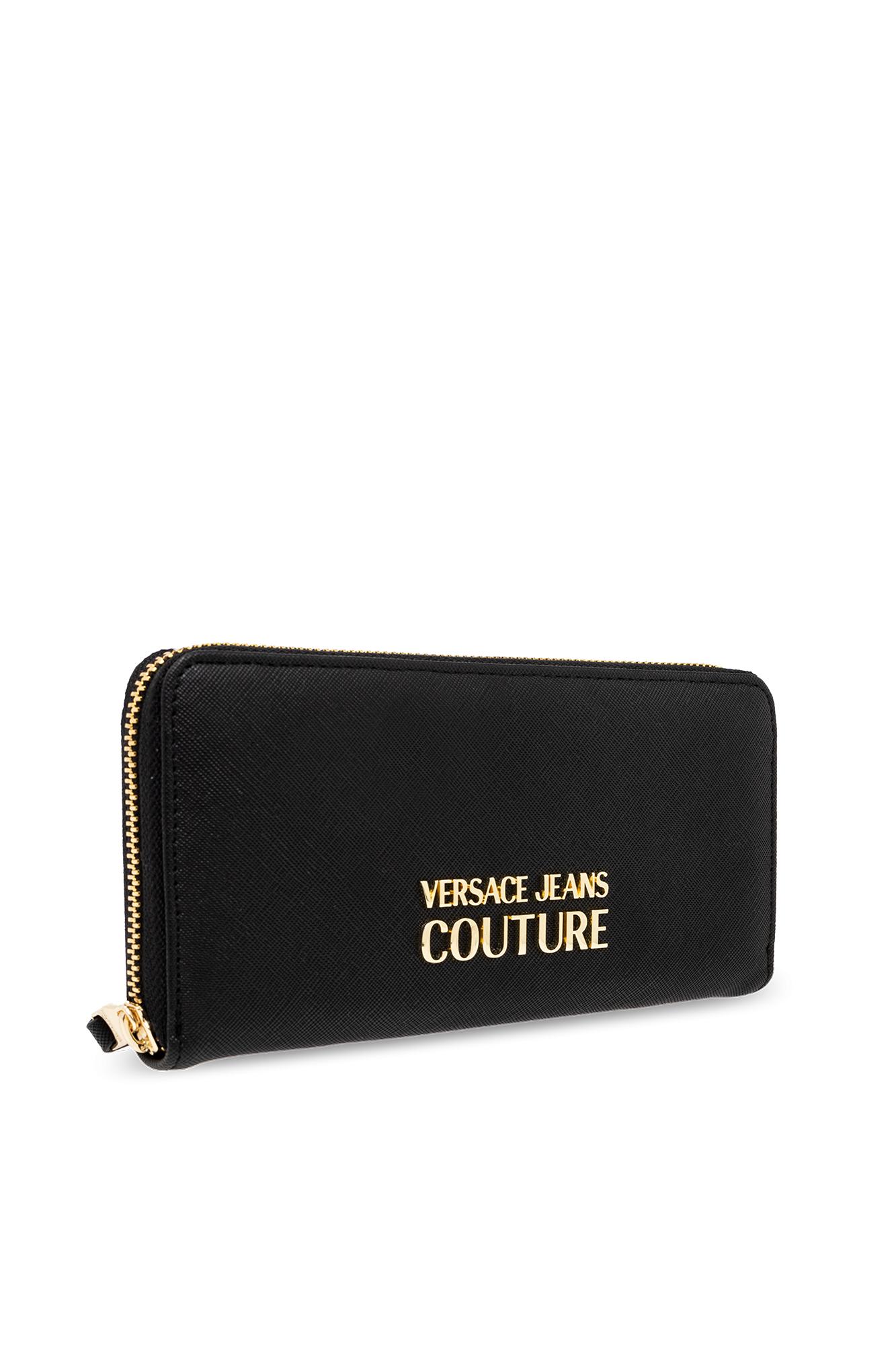 Versace Jeans Couture Wallet With Logo In Black
