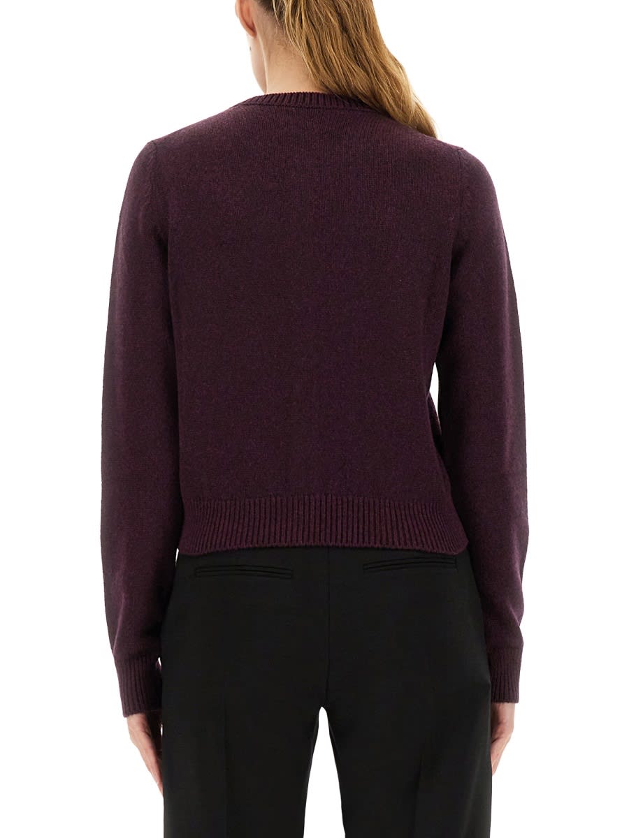 Khaite Everheart Cashmere Knit Cardigan In Burgundy