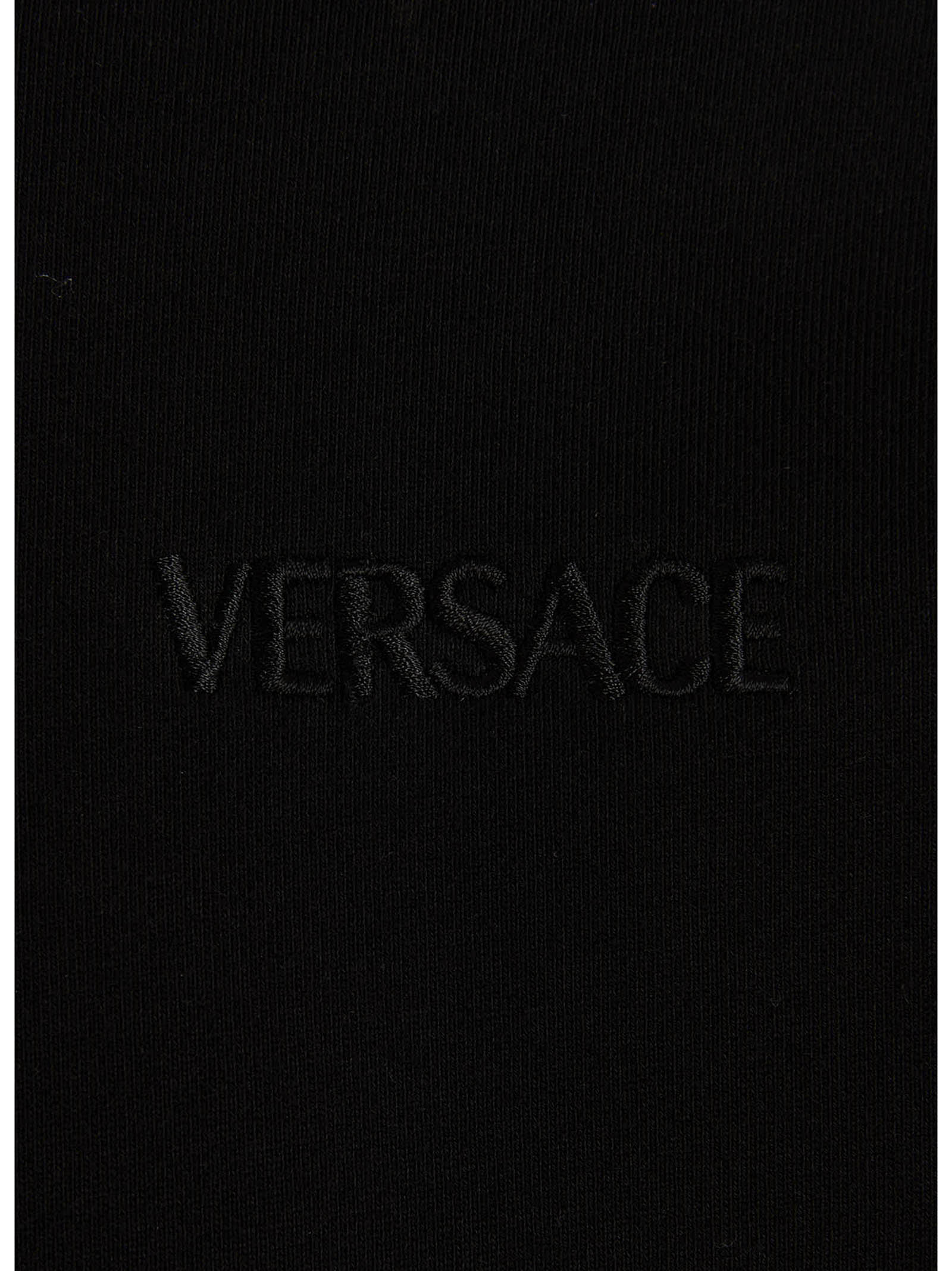 Shop Versace Medusa Hoodie In Black