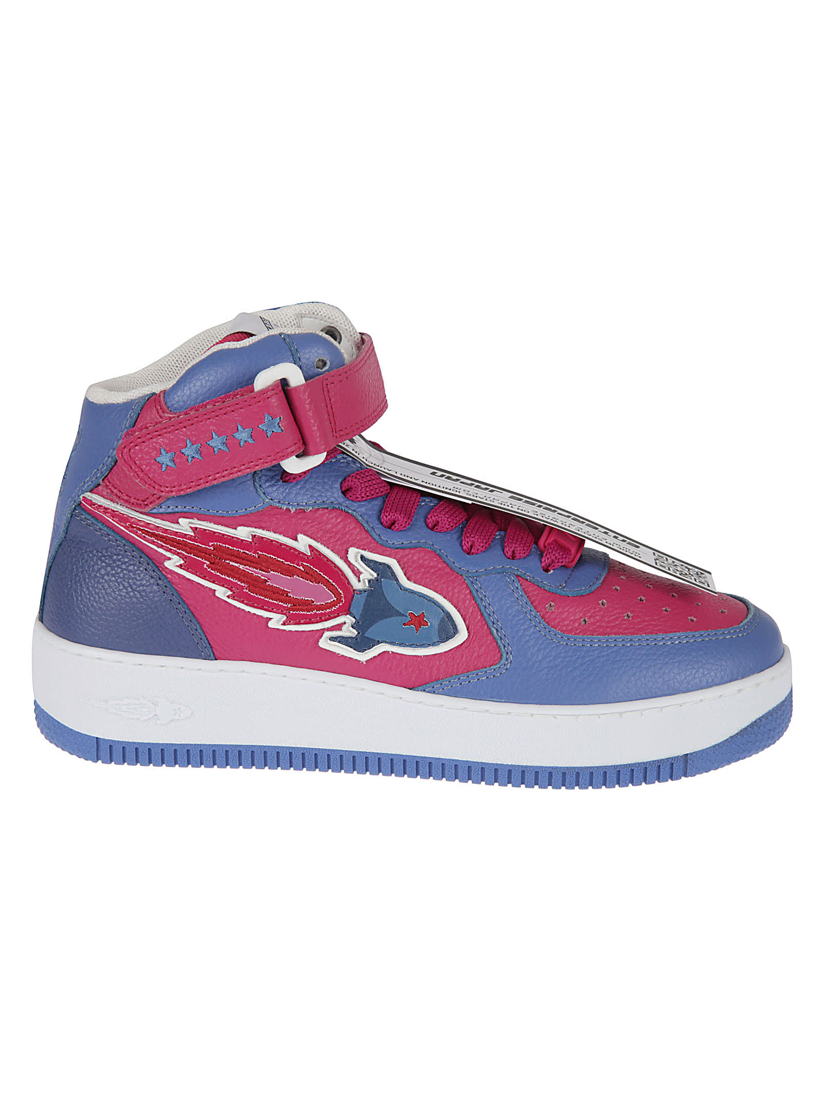 Enterprise Japan Rocket Mid Logo Mid-top Sneakers In Purple/cobalt Jeans