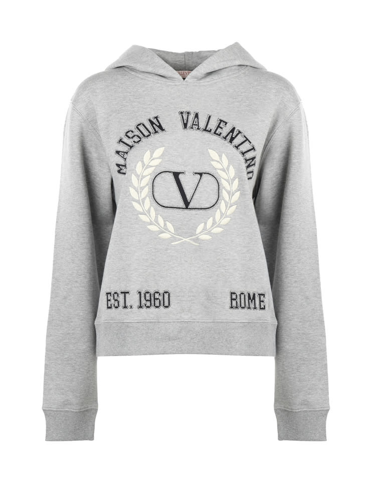Valentino Maison Embroidered Cotton Sweatshirt