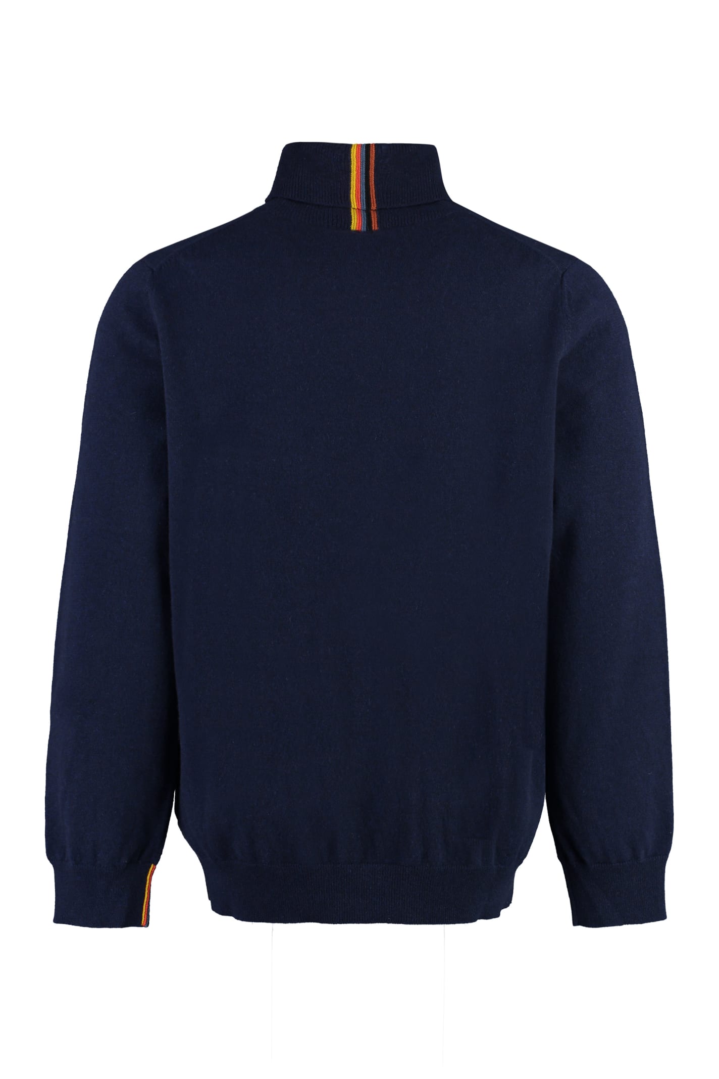 Shop Paul Smith Cashmere Turtleneck Sweater In Blue