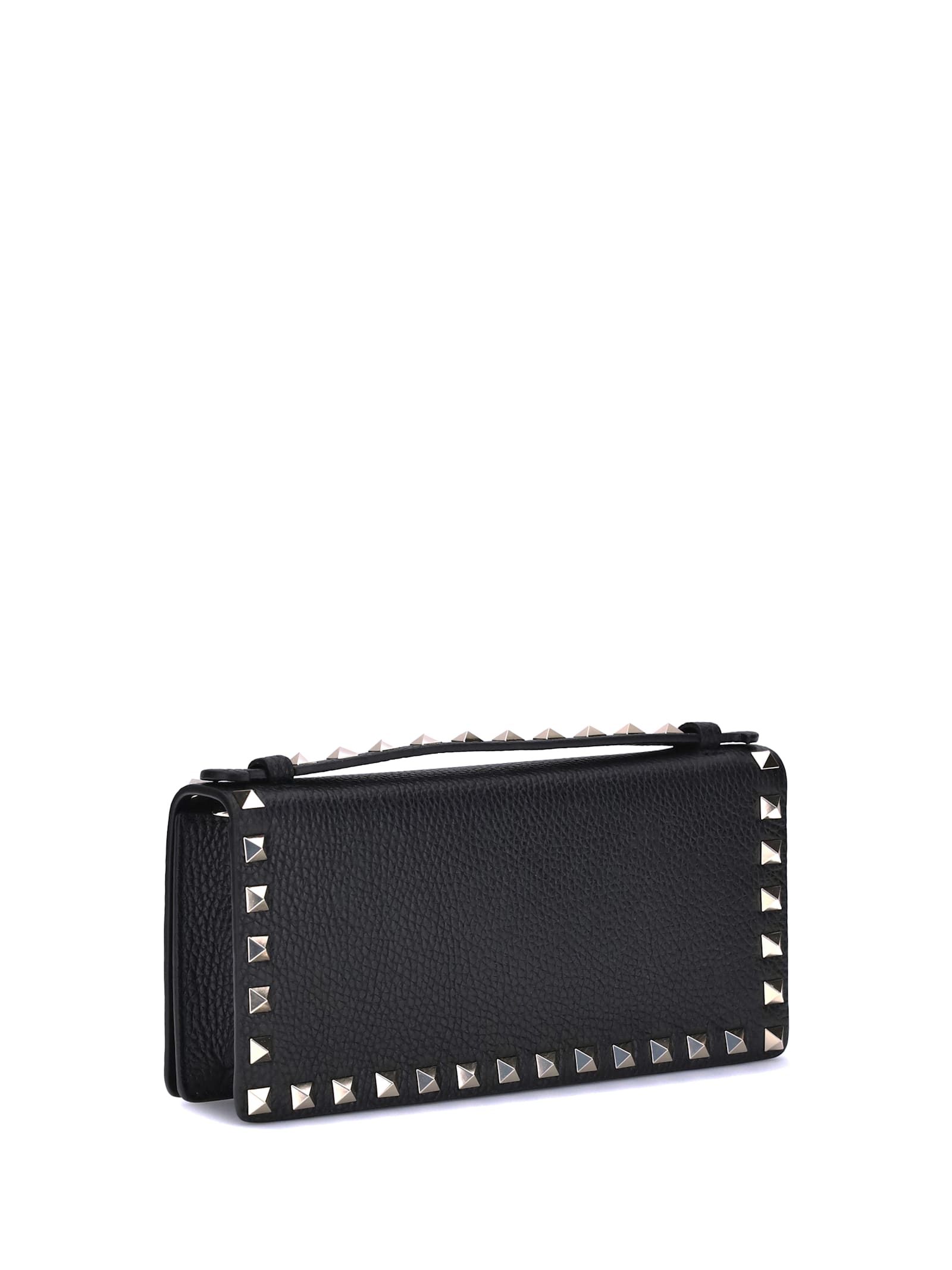 Valentino Wallet With Chain In Black