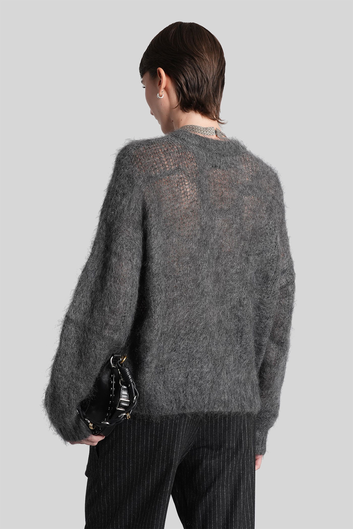 Isabel Marant Mirella Knitwear In Grey Wool In Gray