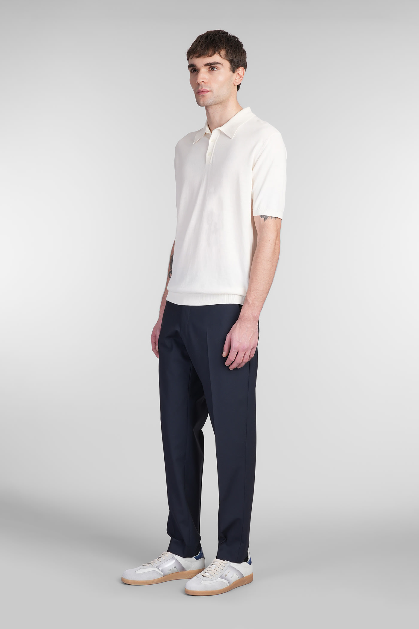 Pt Torino Ma27 Pants In Blue Wool In Blue