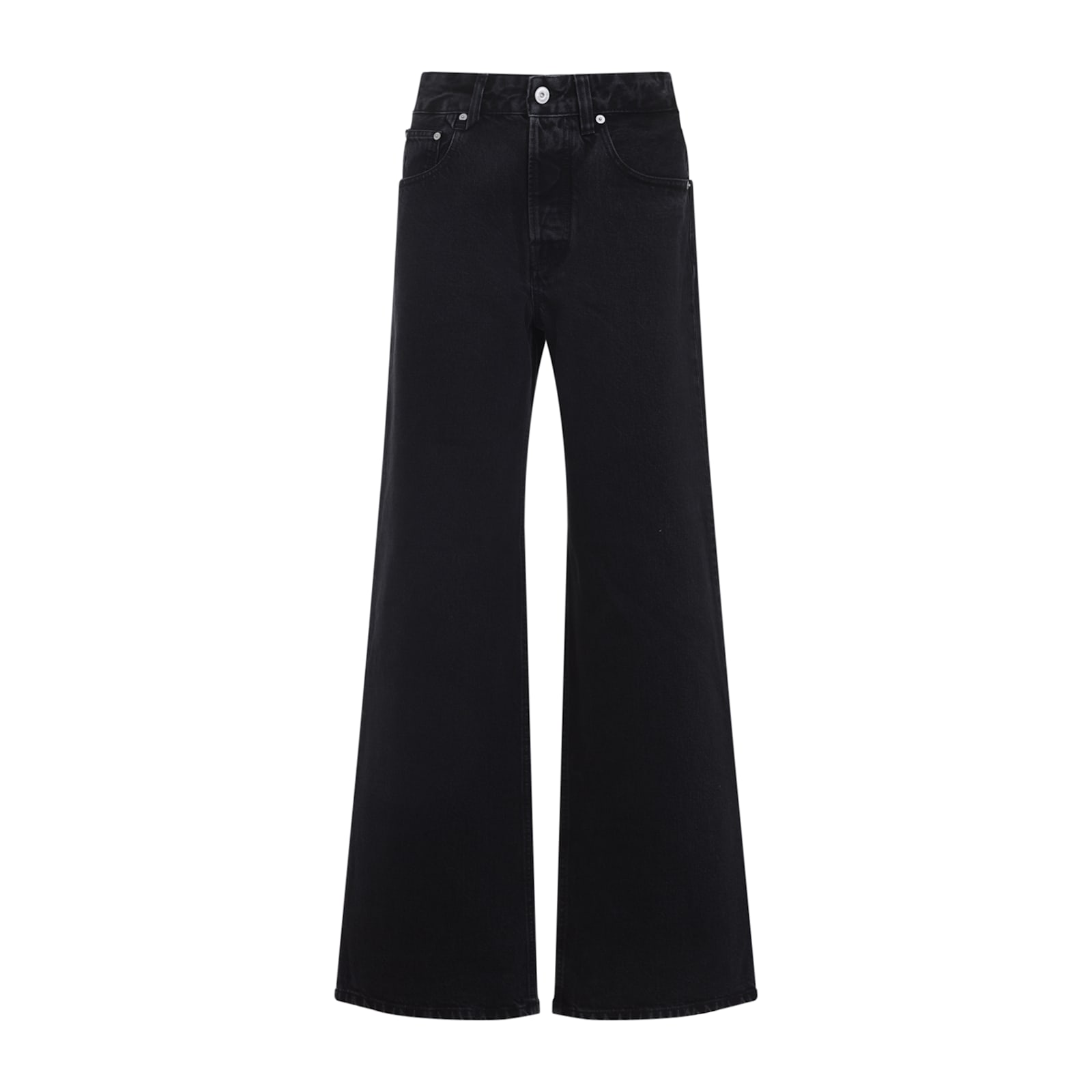 Jacquemus Le De-nimes Droit Jeans Women In Black