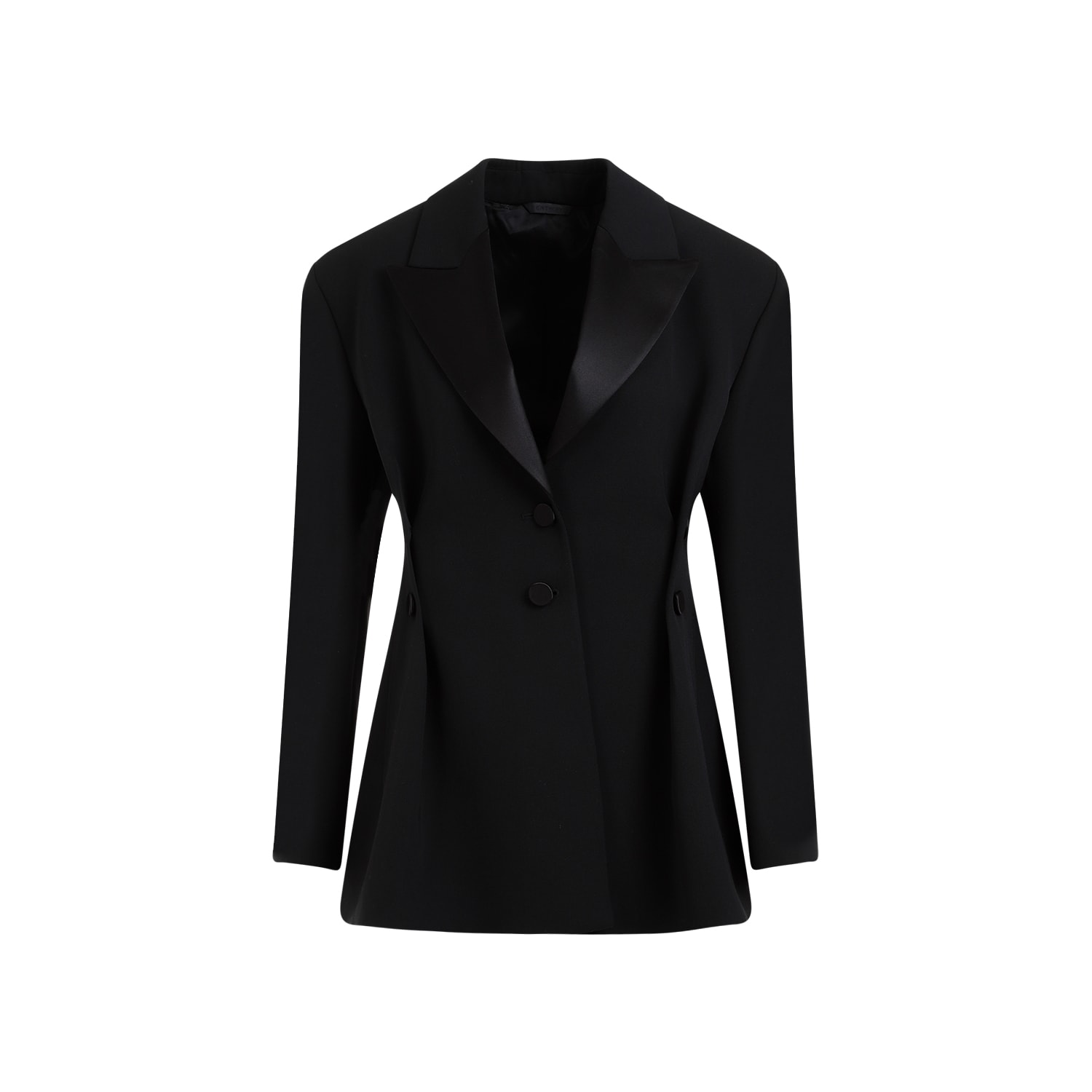 Shop Givenchy Buttoned Jacket In Black