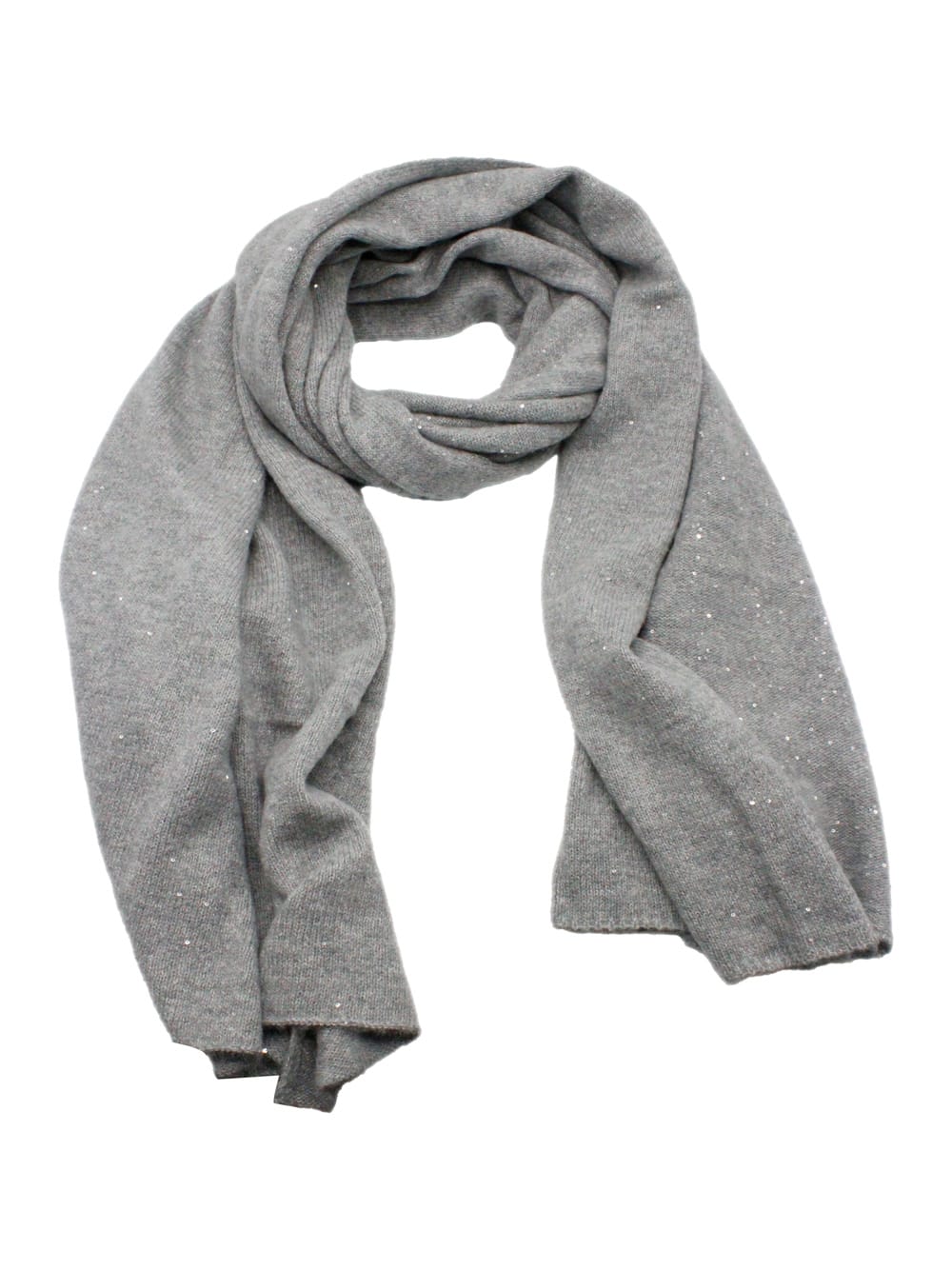 Shop Fabiana Filippi Scarf In Grey