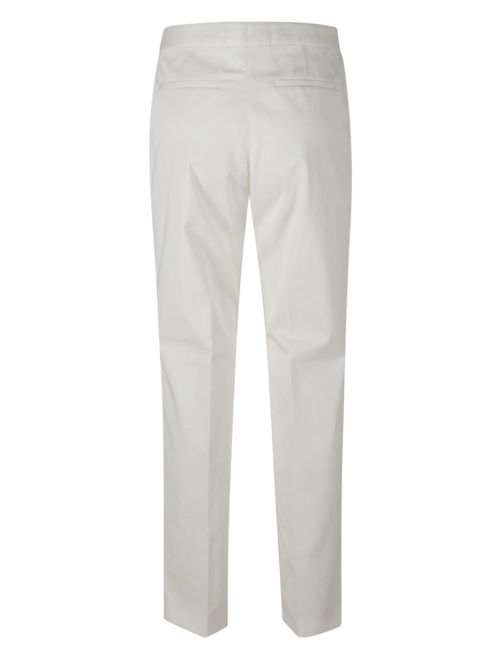 Shop Fabiana Filippi Regular Fit Plain Trousers In Bianco