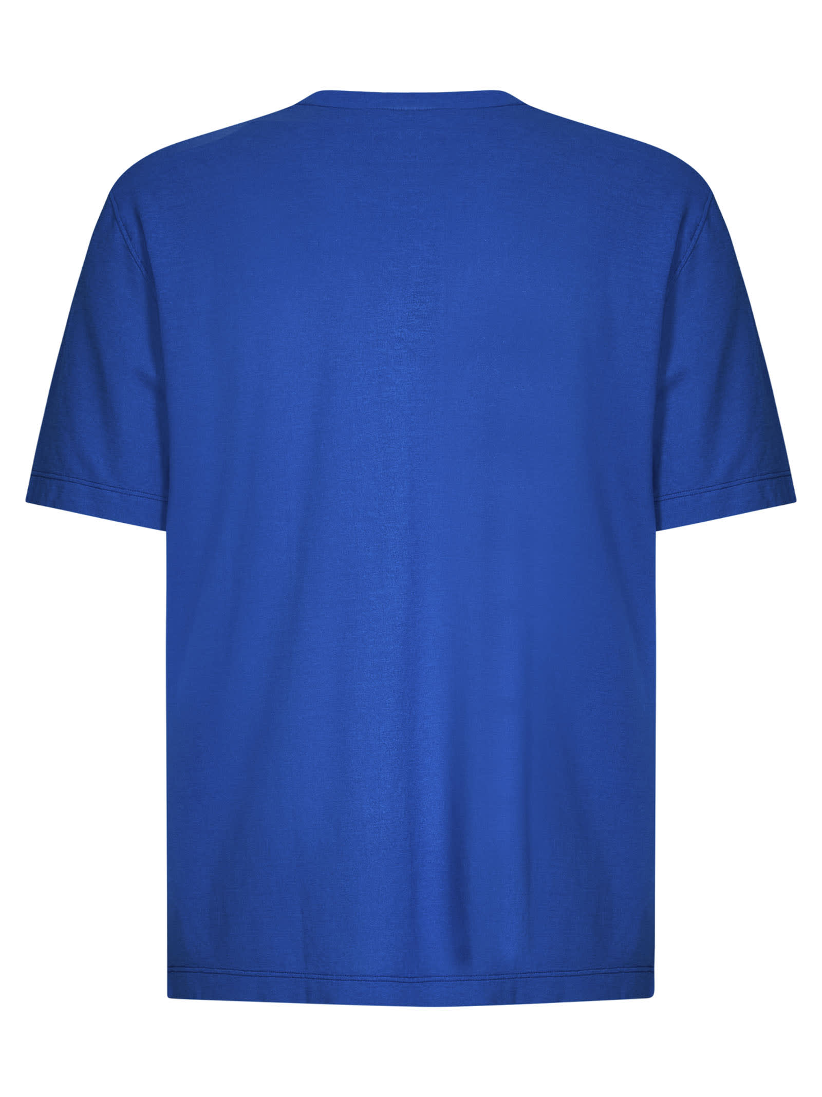 Shop Drumohr T-shirt In Royal Blue