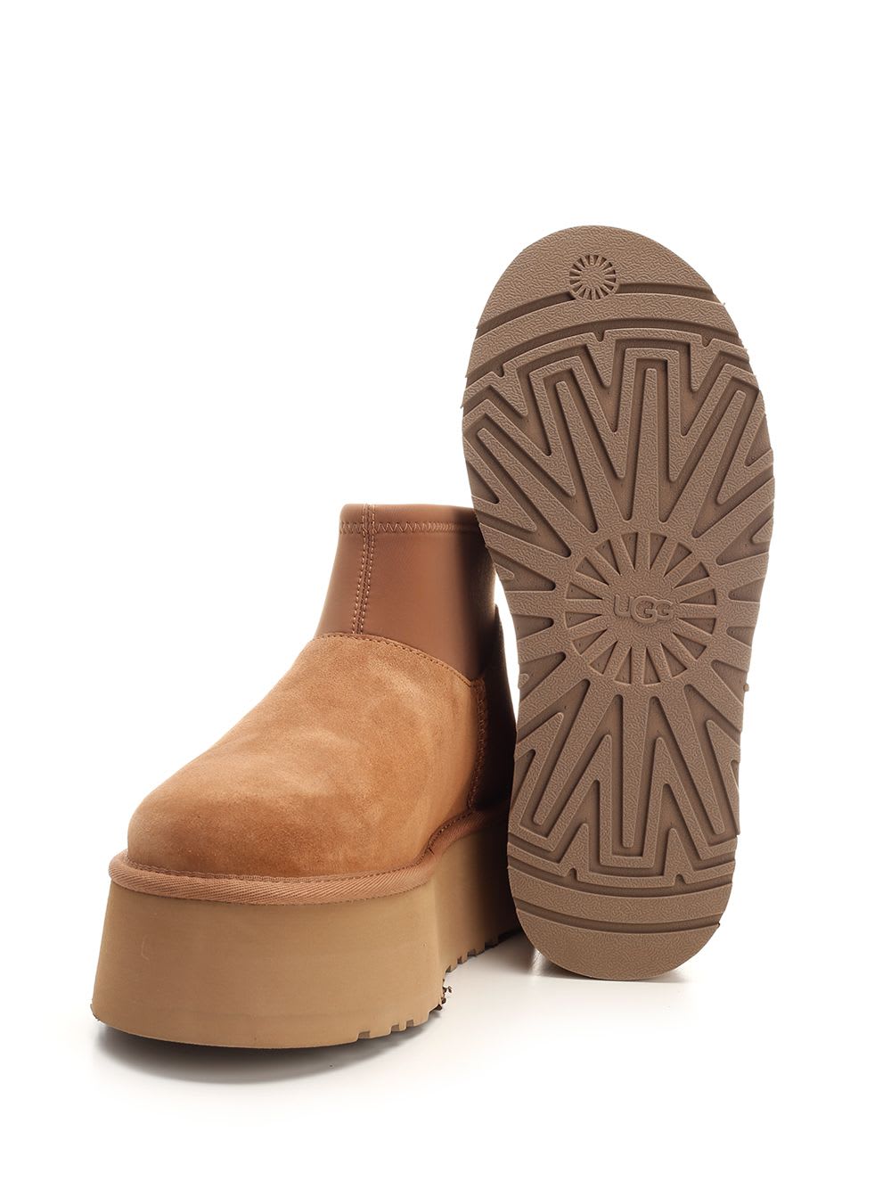 Ugg Classic Mini Platform Boots In Chestnut-brown