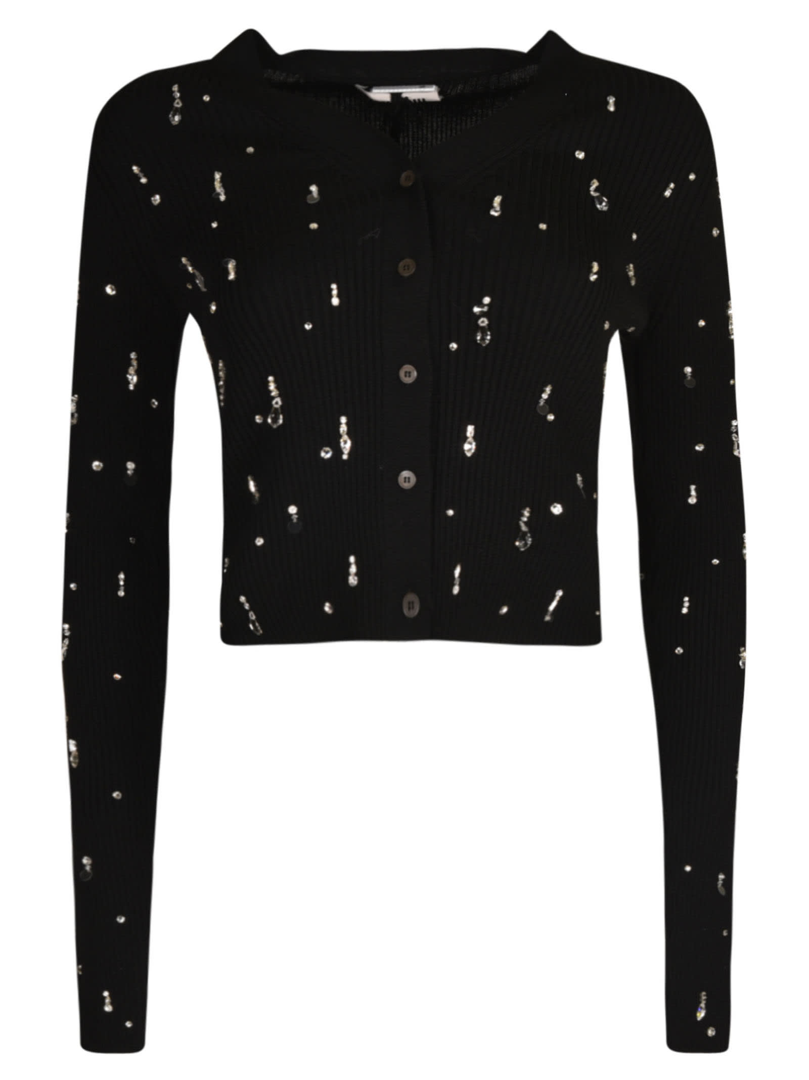 MIU MIU EMBELLISHED CARDIGAN