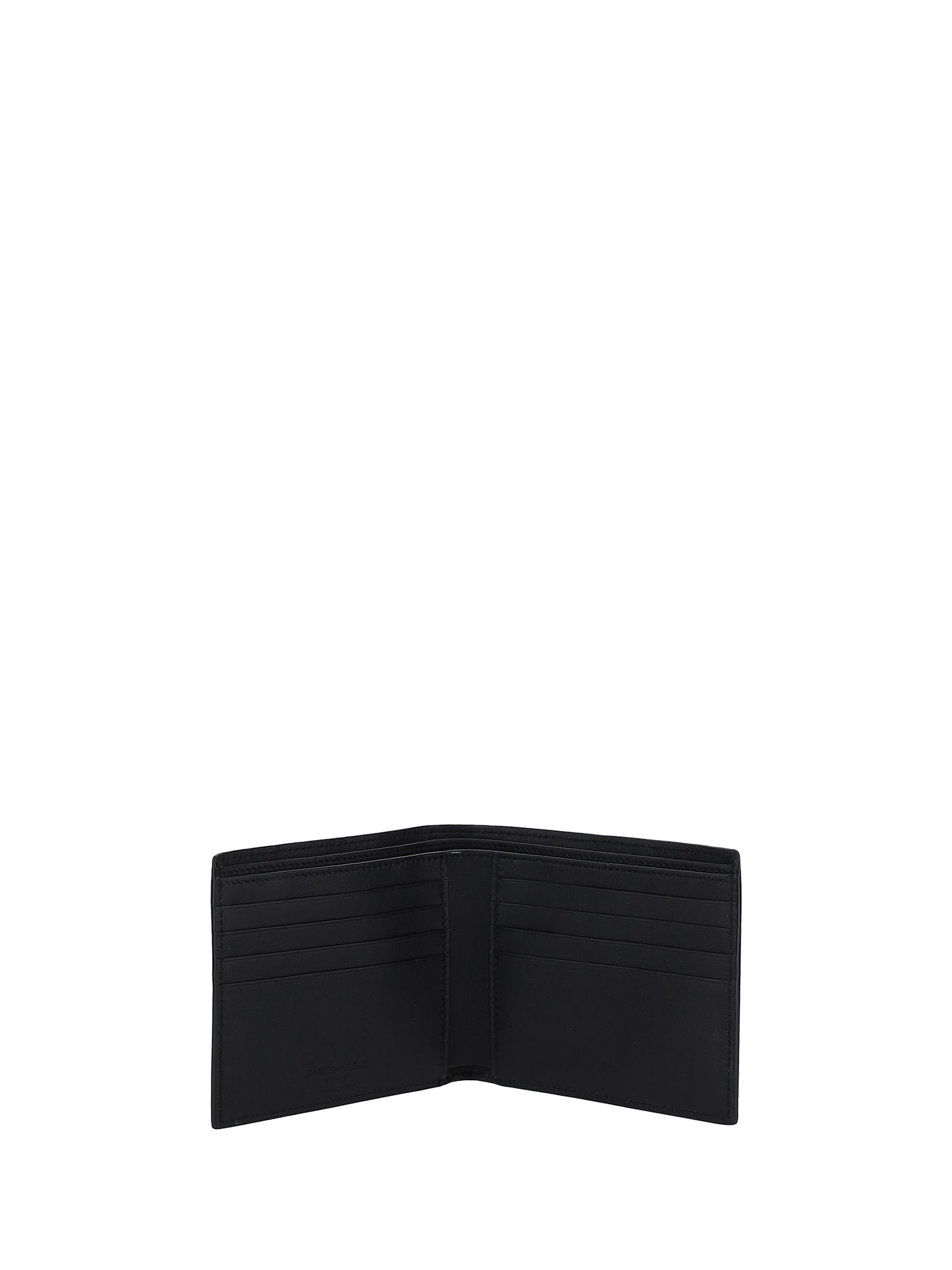 Shop Saint Laurent Wallet In Nero