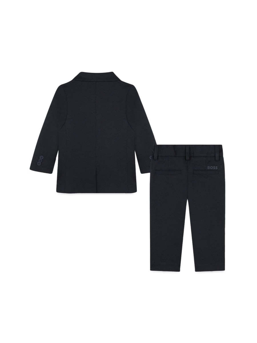 Shop Hugo Boss Shirt+sweater Suit In Blue