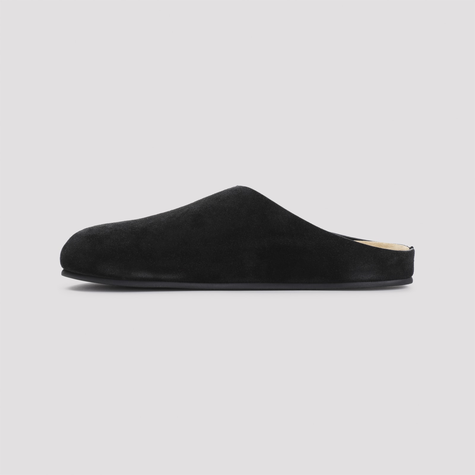 Shop The Row Hugo Slide Slippers In Blk Black