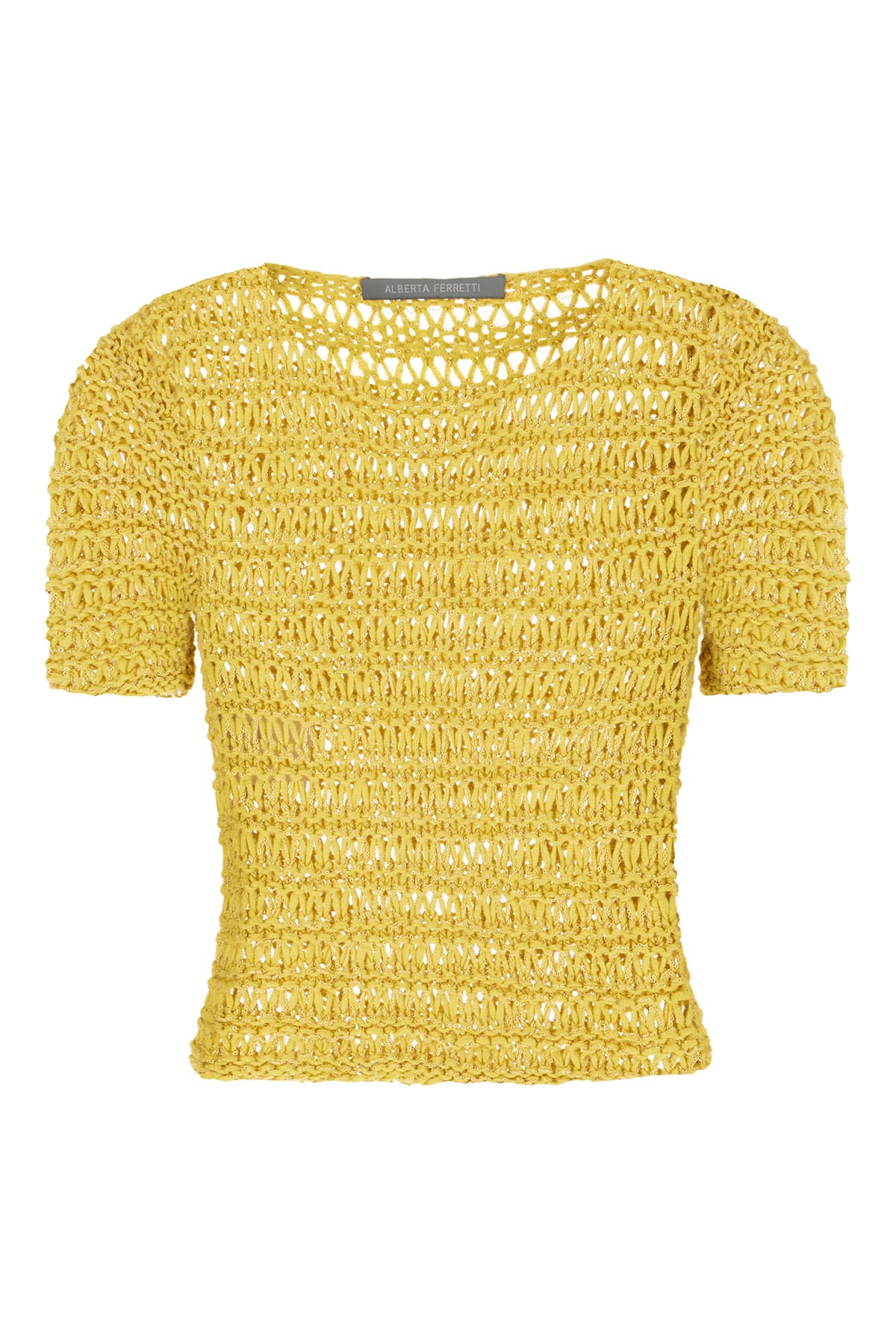 Mustard Mesh T-shirt