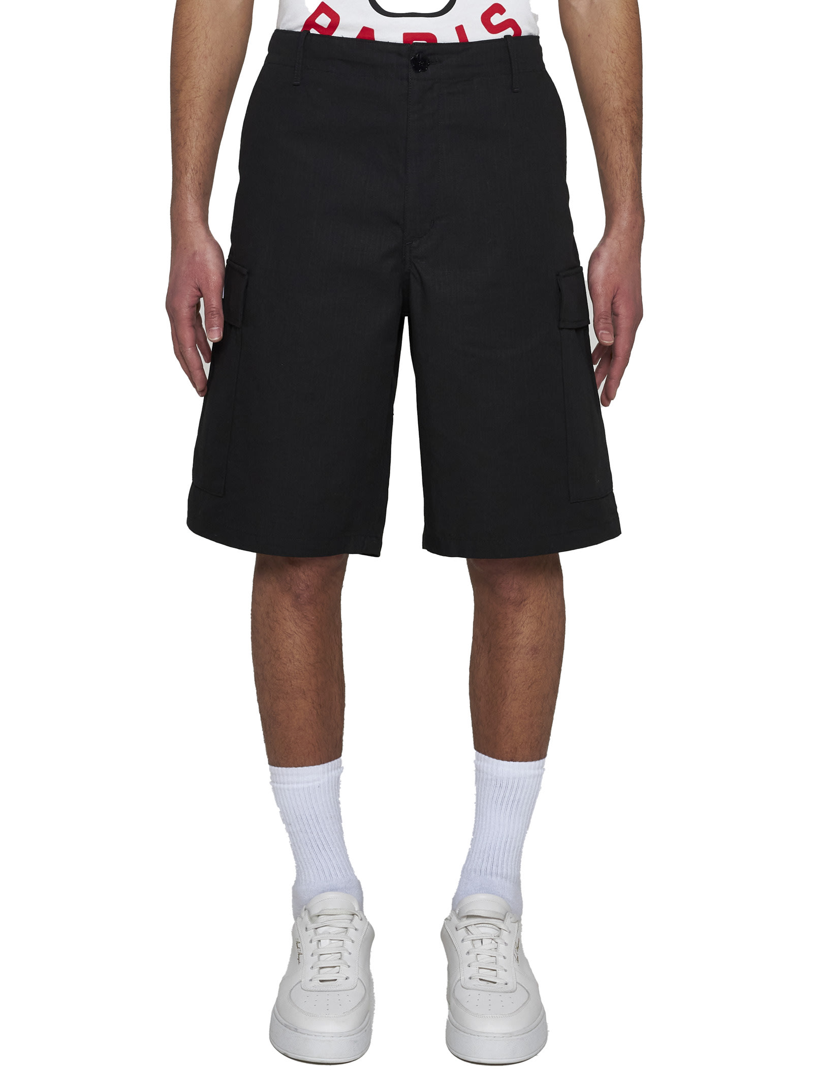 Shop Kenzo Shorts In Black