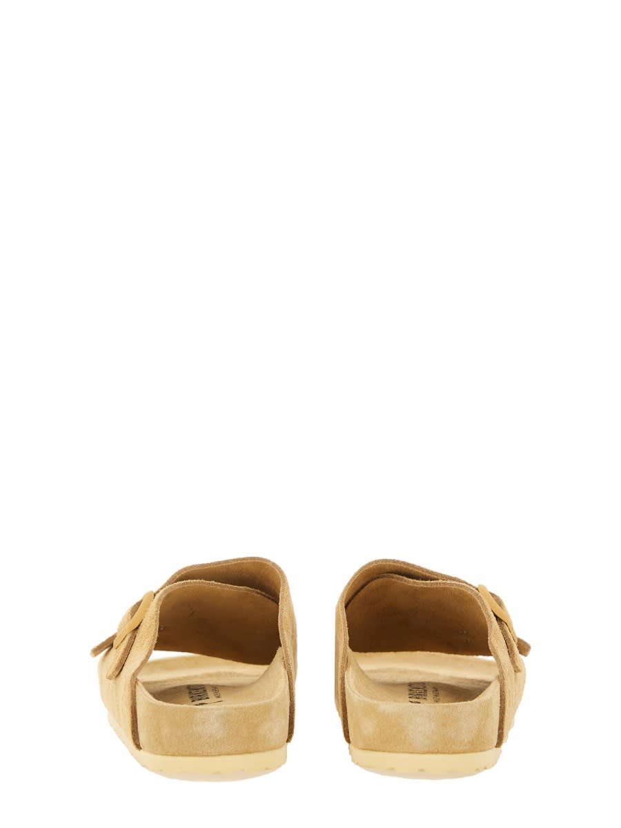 Shop Birkenstock Sandal Zürich In Beige