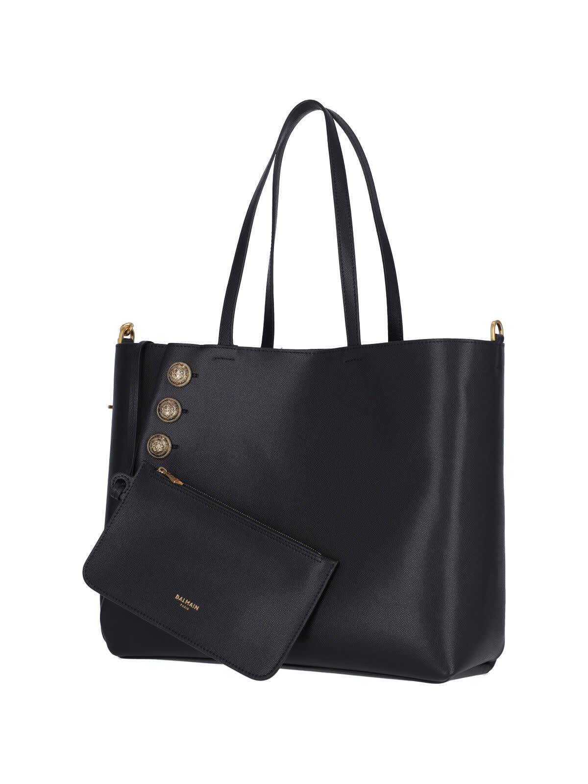 Balmain 'emblema' Tote Bag In Black