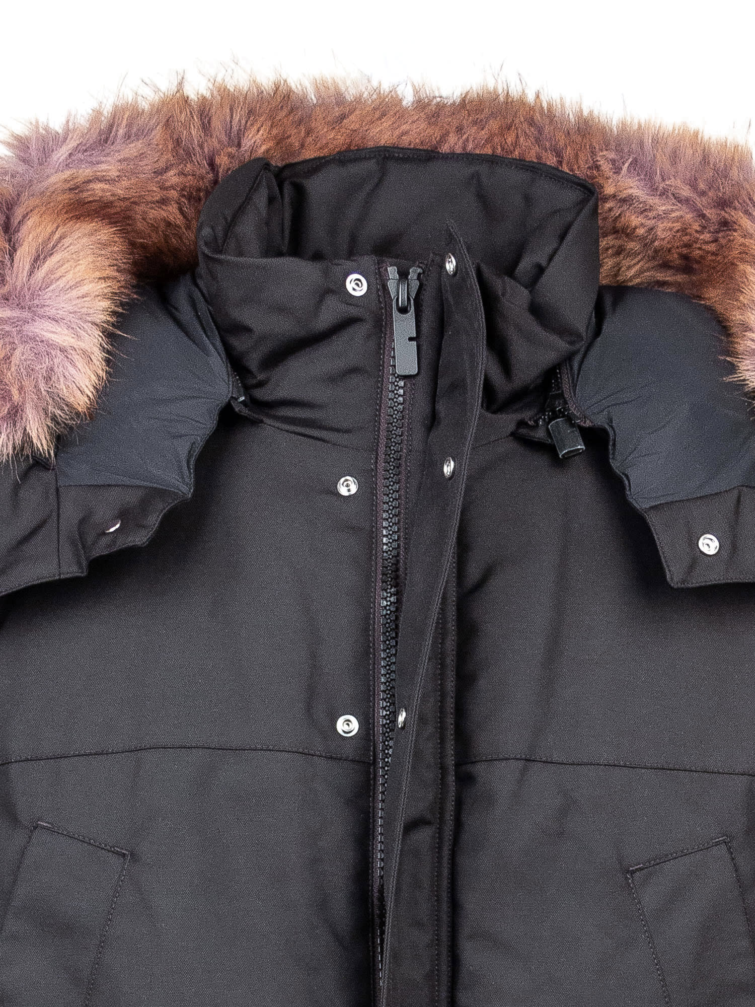 Shop Burberry Au24 Parka In Black