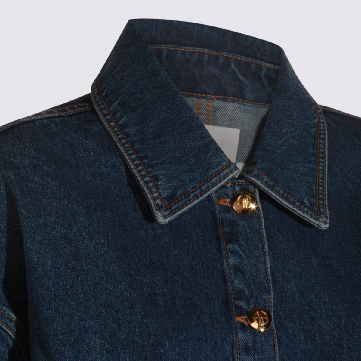 Anine Bing Womens Clean Indigo Denim Luca Relaxed-fit Denim Jacket In Blue
