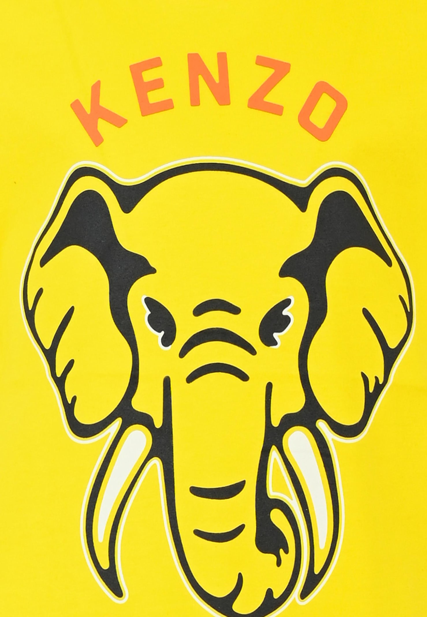 Kenzo Kids Elephant T-shirt In Yellow