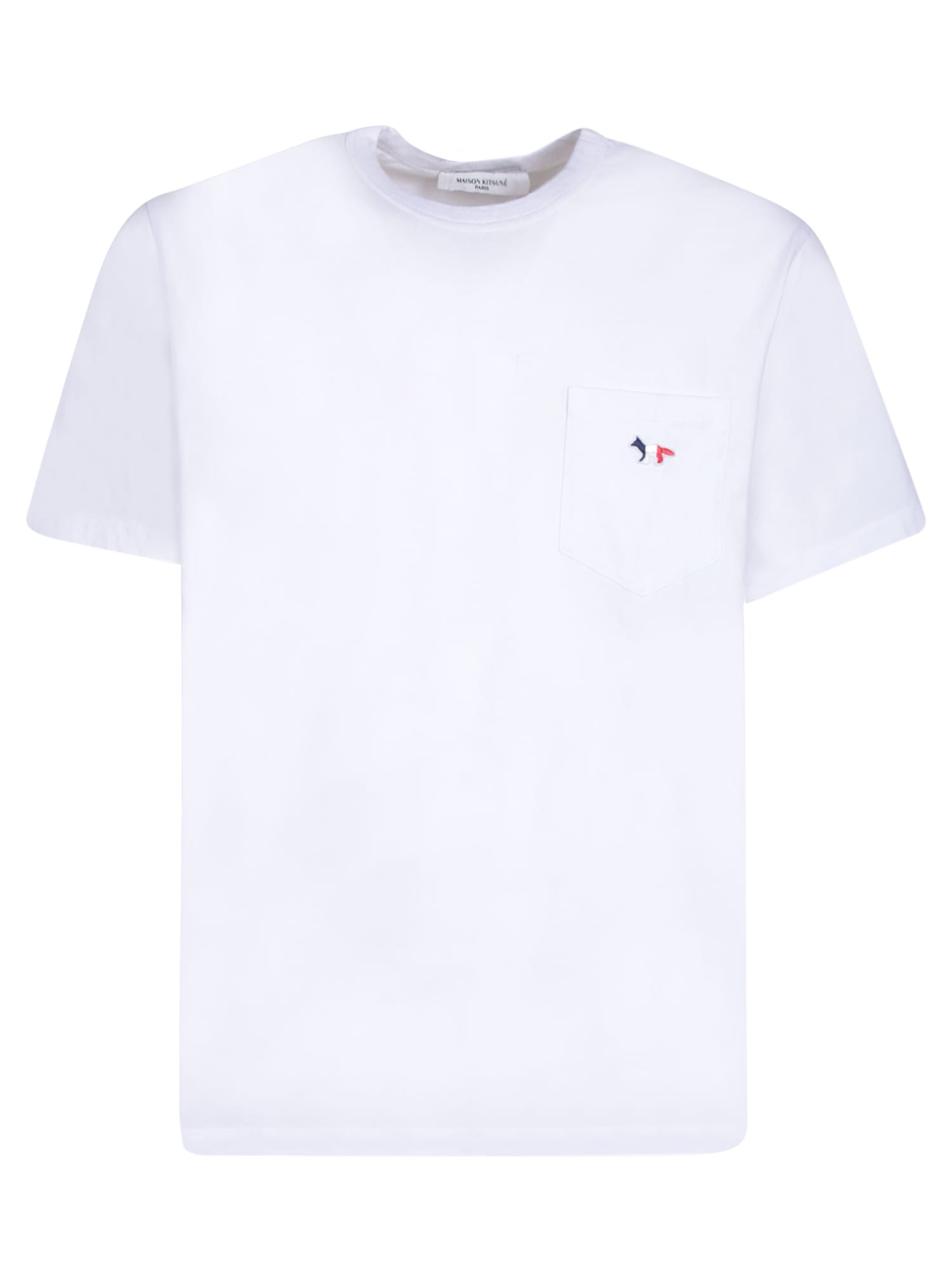 MAISON KITSUNÉ LOGO PATCH T-SHIRT WHITE