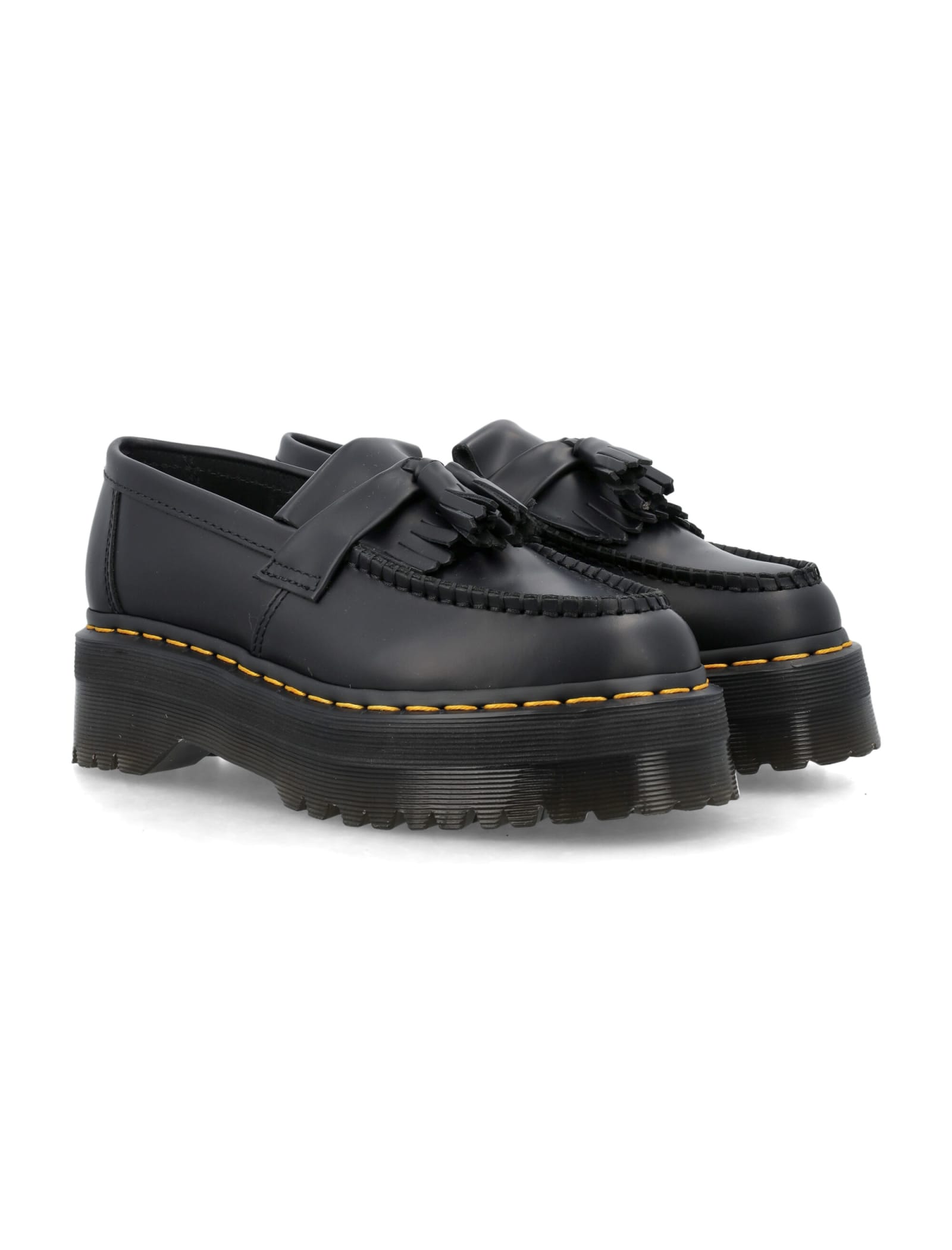 Dr. Martens Adrian Bex Smooth Leather Tassel Loafers In Black