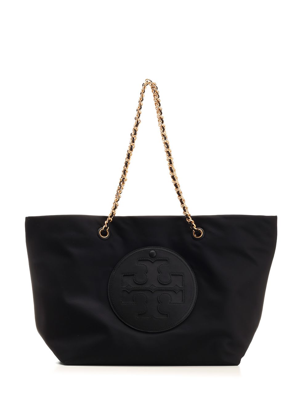 Shop Tory Burch Ella Chain Shopping Bag In Black