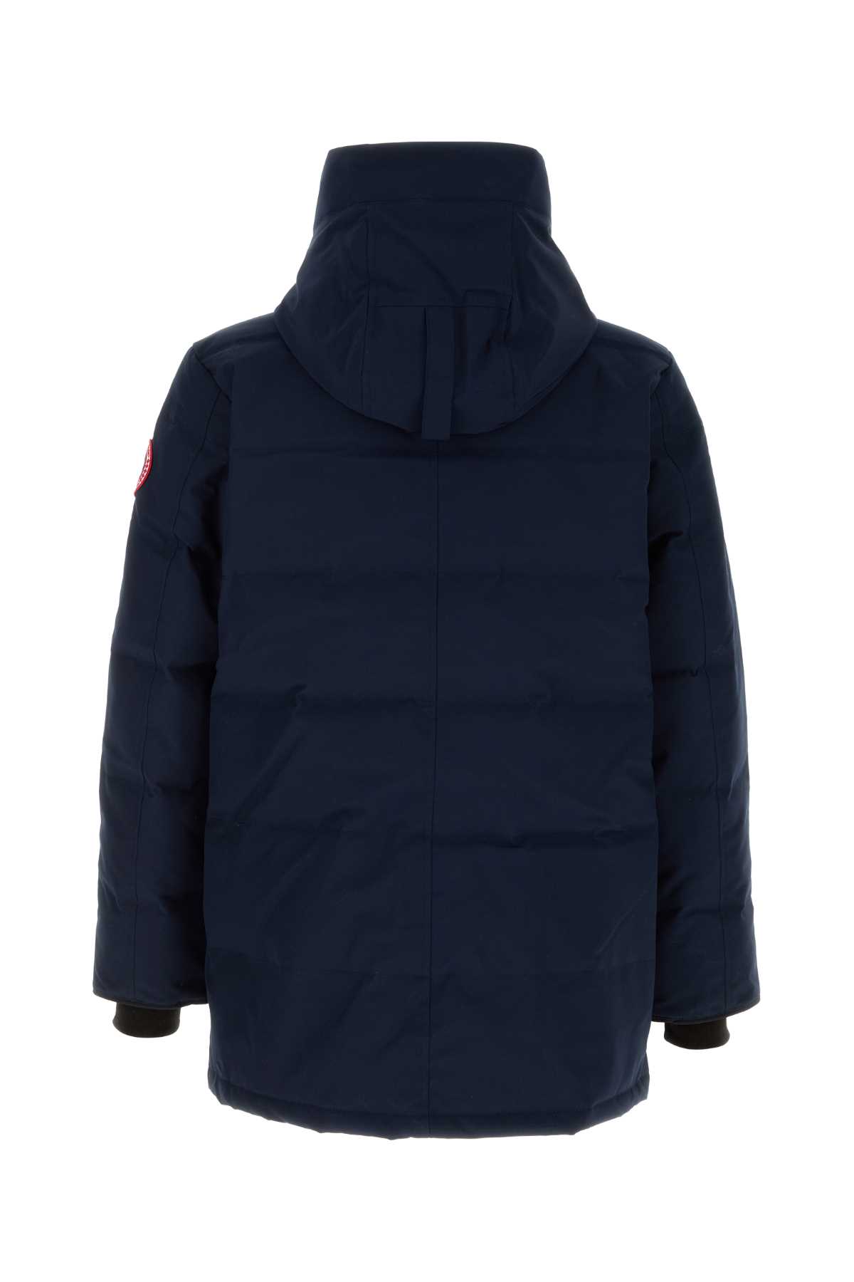 Shop Canada Goose Navy Blue Cotton Blend Carson Down Jacket In Atlanticnavy